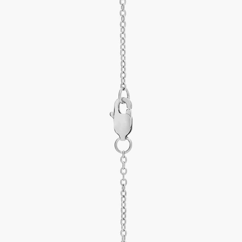 Amethyst Teardrop Pendant Necklace in Sterling Silver (10x7mm)