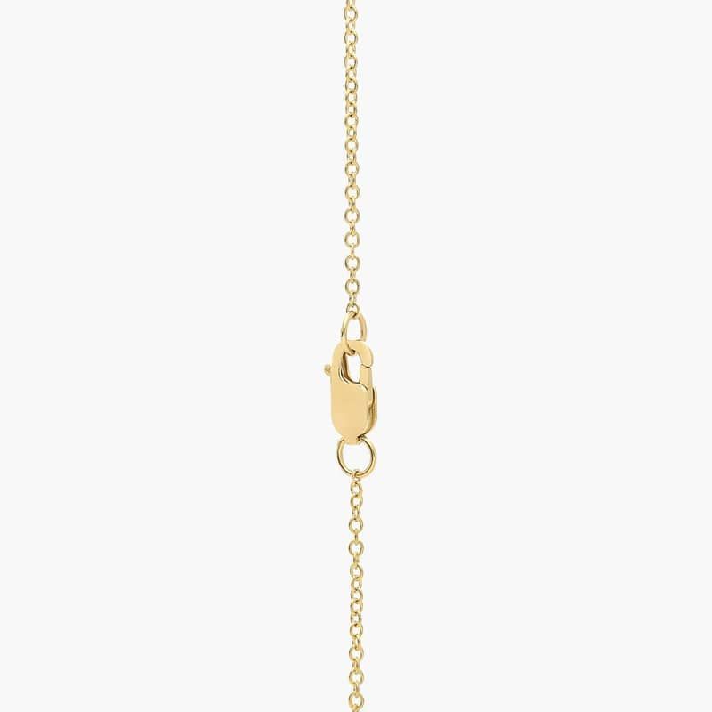 Lab Grown Pavé Diamond Overlayed Circle Pendant in 14k Yellow Gold (1/4 Ct. Tw.)