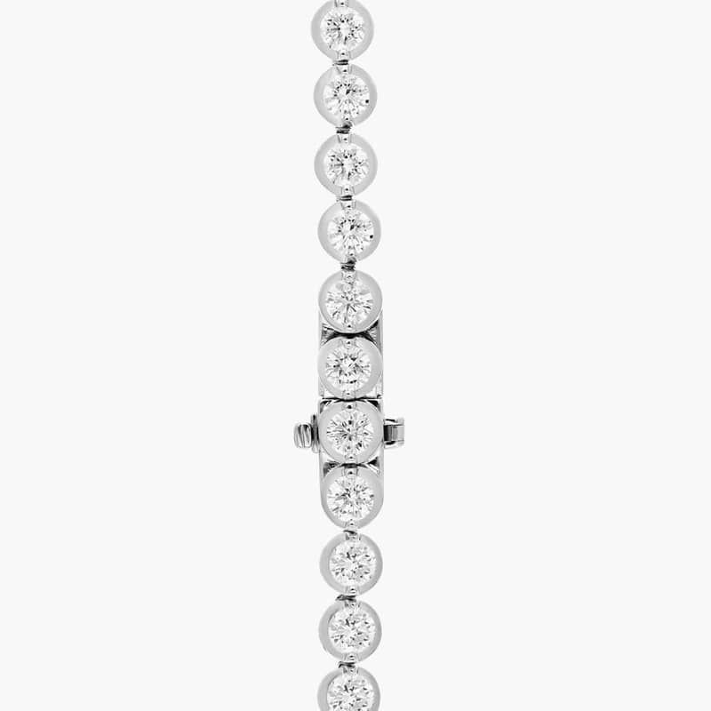 Illusion Tennis Necklace With Lab-Grown Diamonds In 14K White Gold