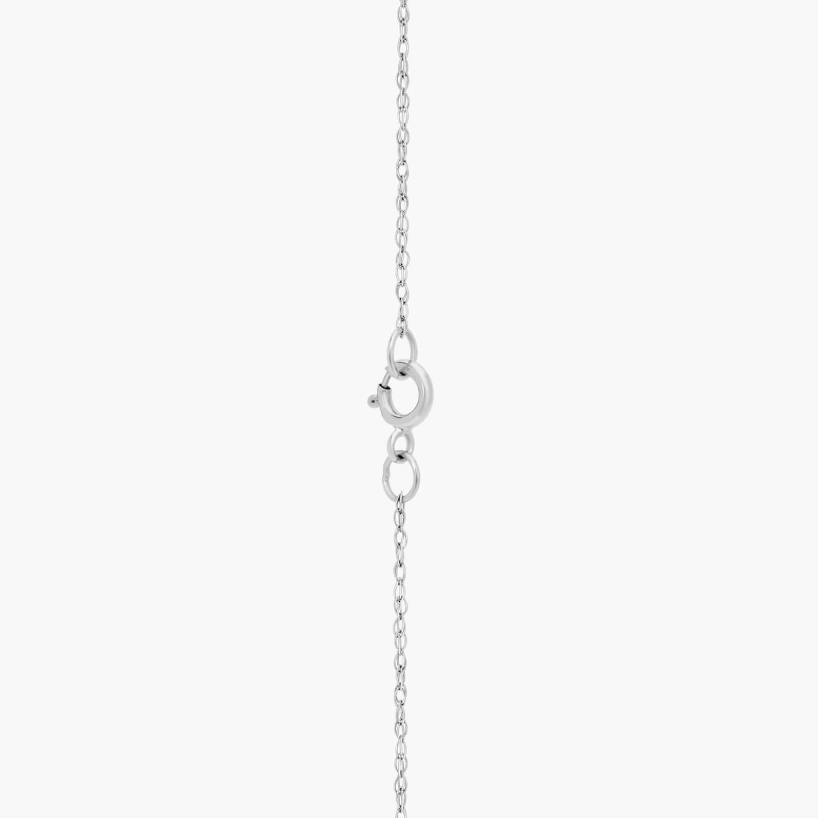 Cross Necklace in 14K White Gold