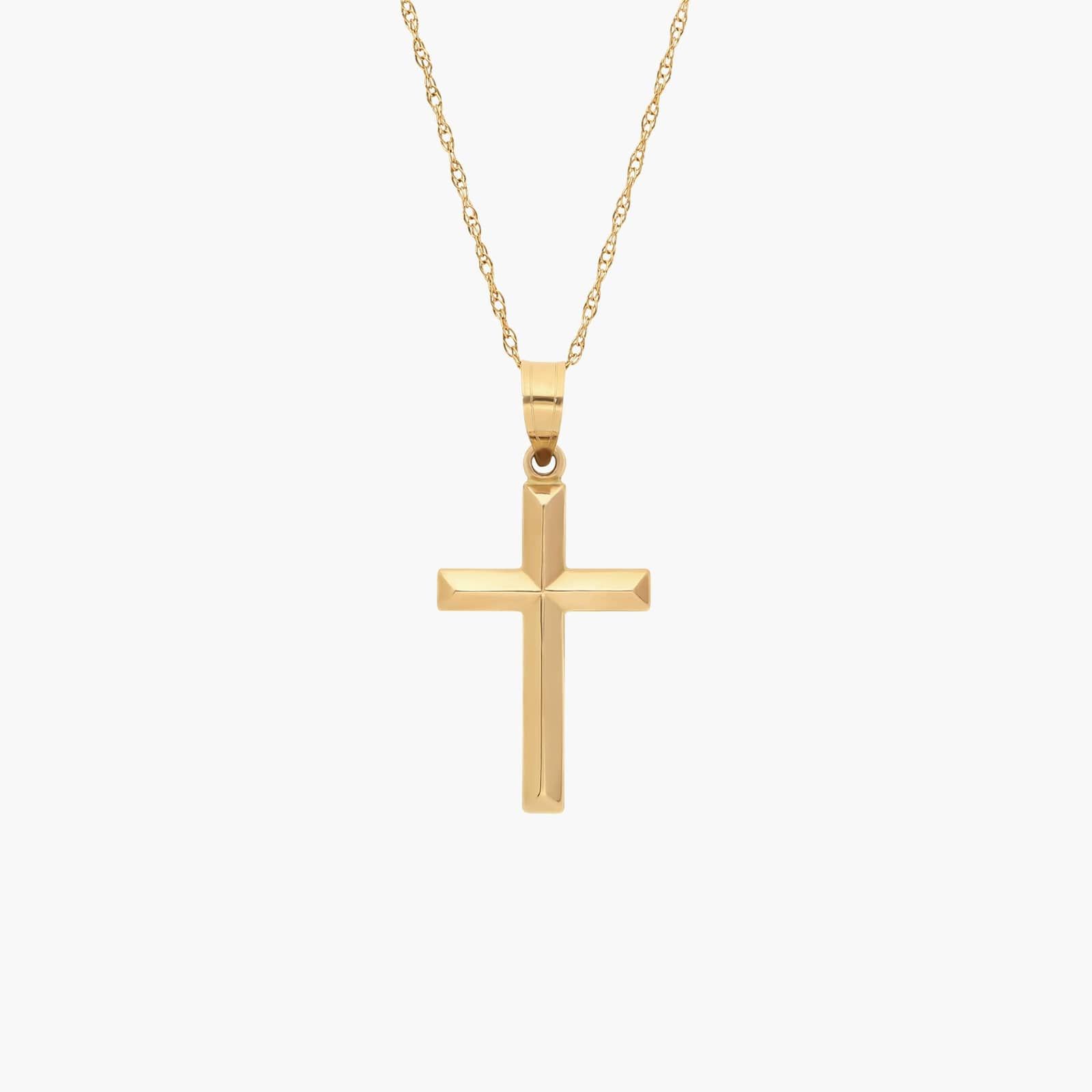 Cross Necklace in 14K Yellow Gold