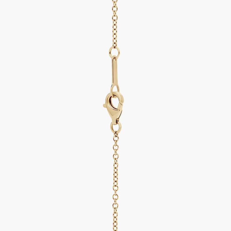 Heart Pendant Necklace With Lab-Grown Diamond Pavé In 14K Yellow Gold