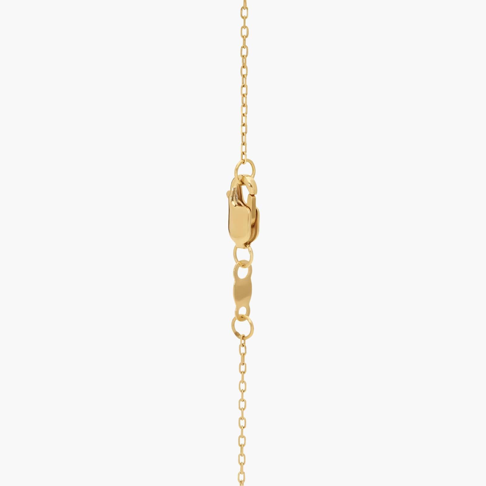 Diamond Smile Necklace with 1 CTW Round Cut Lab-Grown Diamonds in 14K Yellow Gold