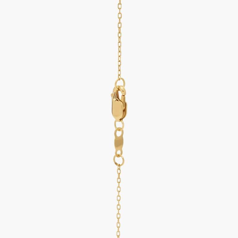 3 Stone Drop Necklace with 0.6 CTW Pear Cut Diamonds in 14K Yellow Gold