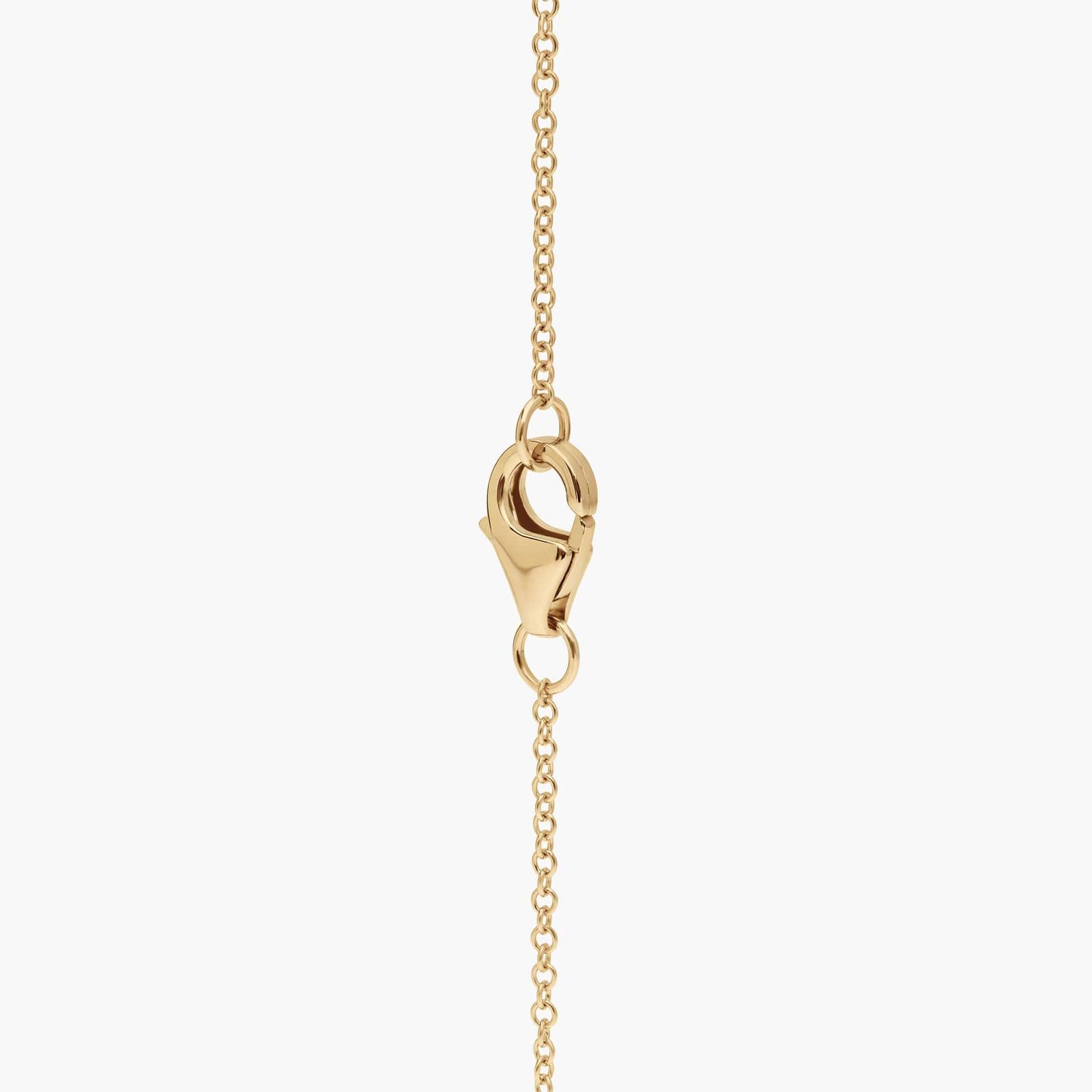 Toi et Moi Necklace with 1 CTW Oval and Pear Shaped Lab-Grown Diamonds in 14K Yellow Gold