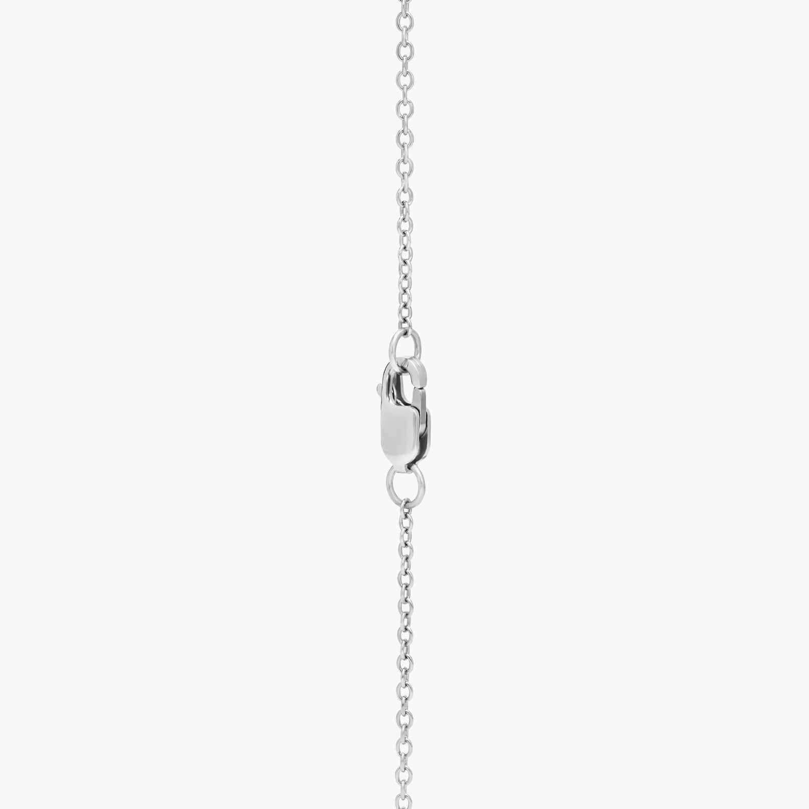 Purple and Pink Amethyst Drop Necklace in Sterling Silver