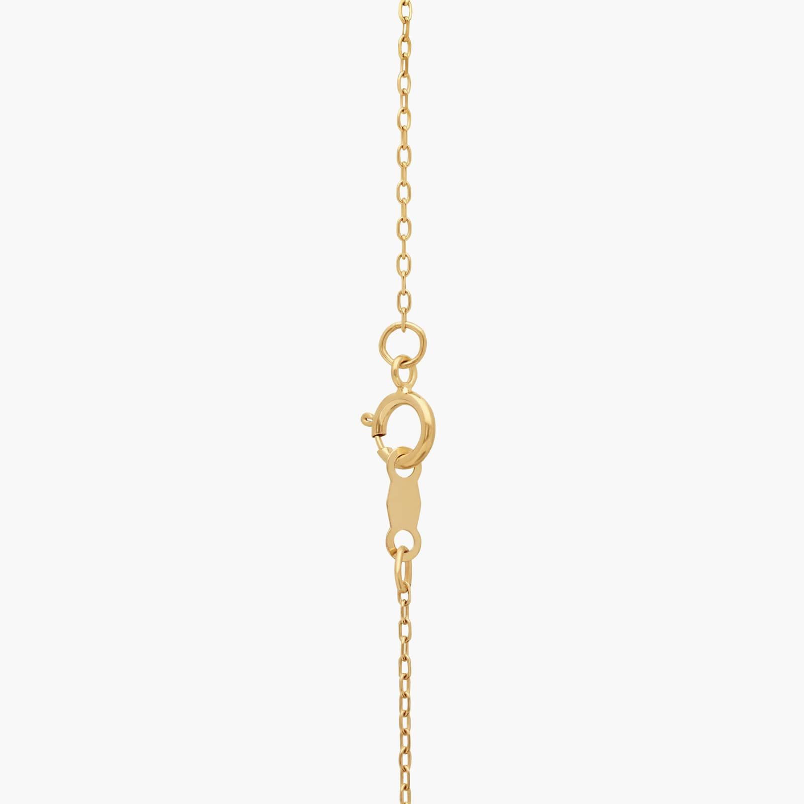 Freshwater Pearl Station Necklace in 14K Yellow Gold