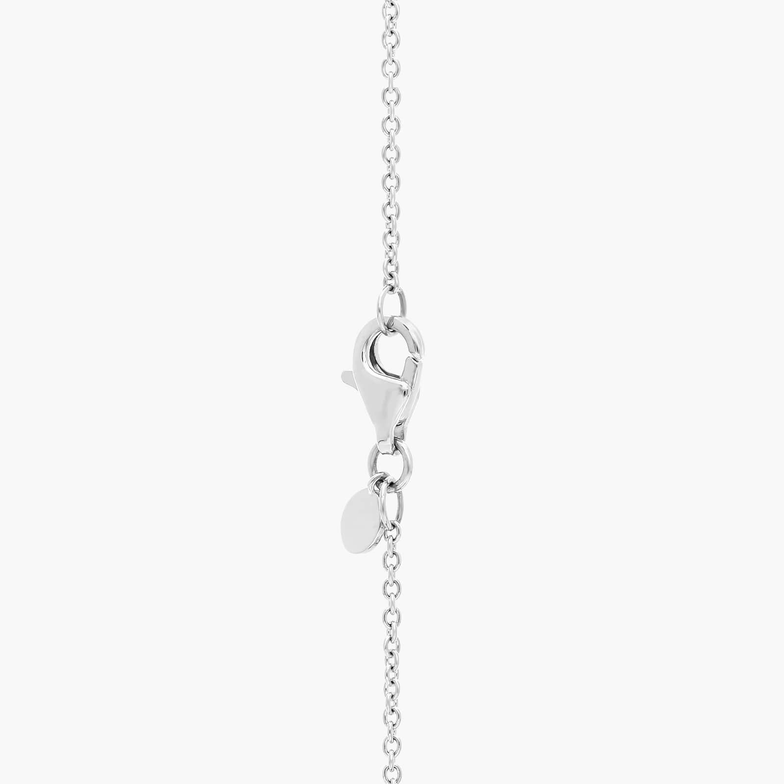Marquise Cut Diamond Station Necklace with 2.25 CTW Marquise Cut Lab-Grown Diamonds in 14K White Gold Bezel Setting