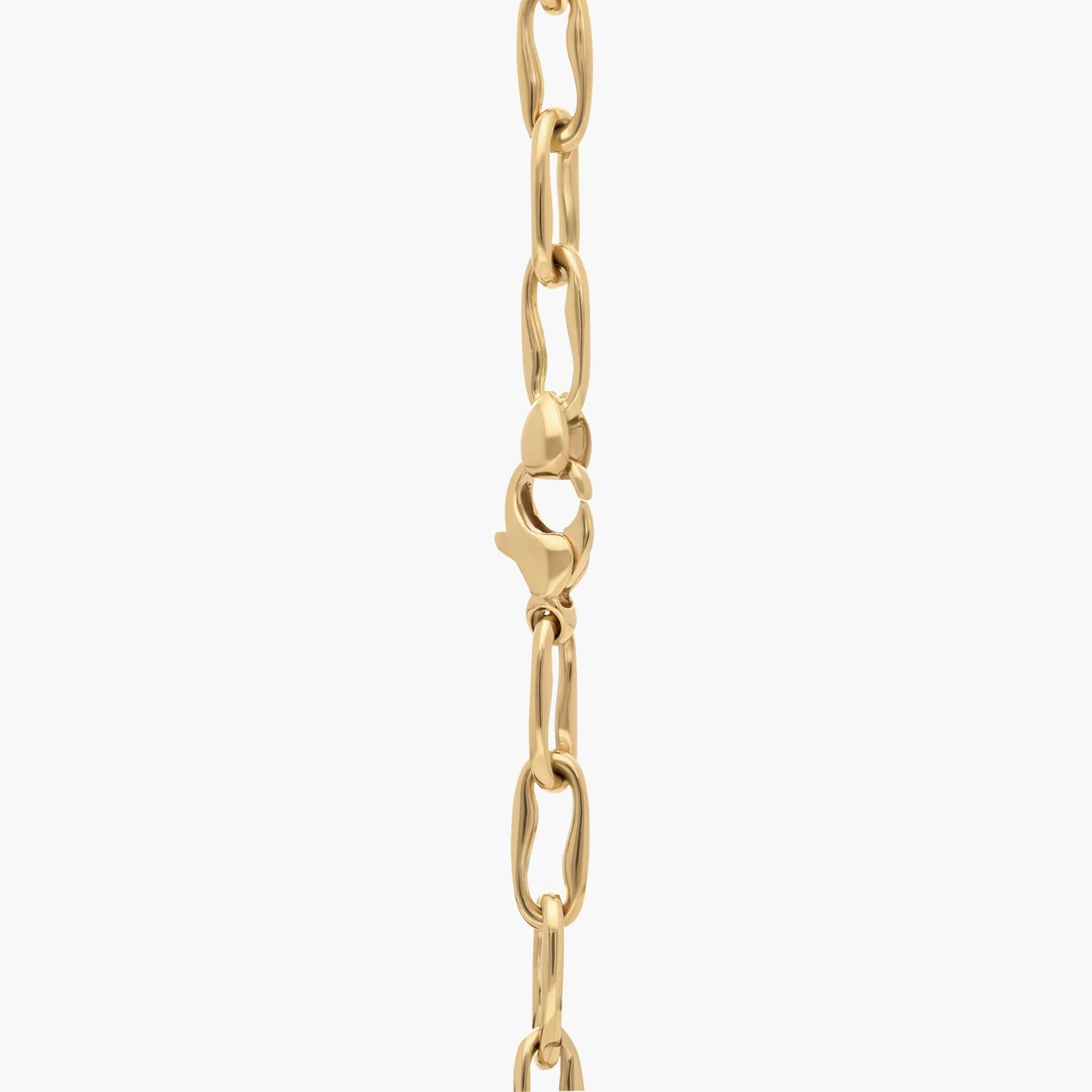 Irregular Link Necklace in 14K Yellow Gold