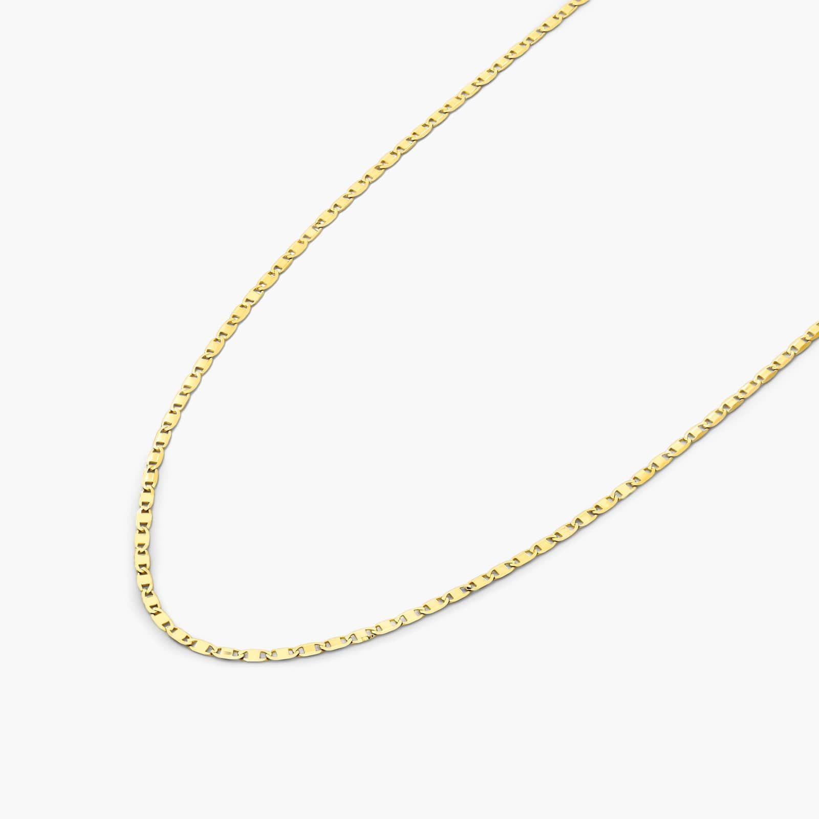 14K Yellow Gold 1.25mm Valentino Chain Necklace