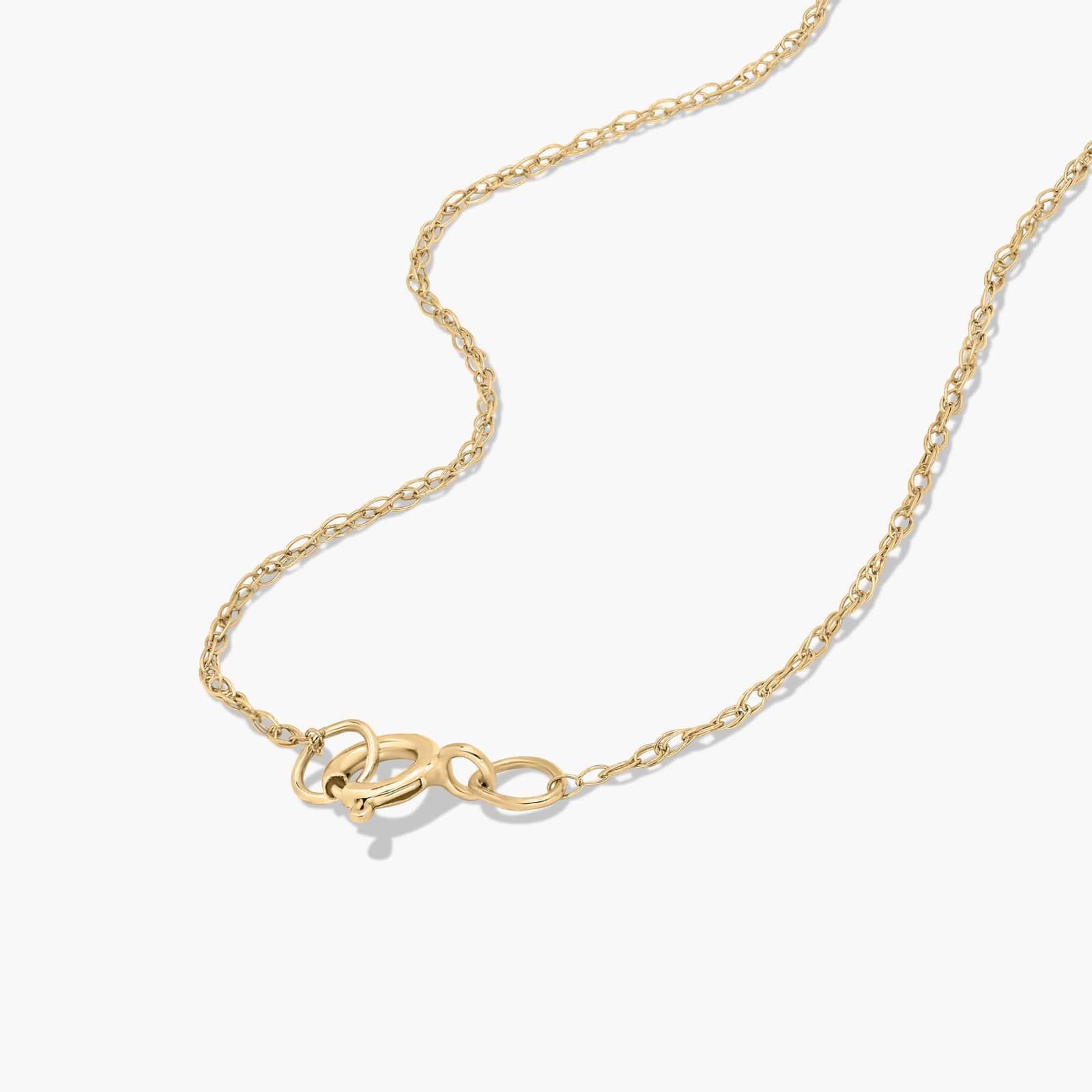 14K Yellow Gold Pear Shaped Citrine & Tri-Diamond Birthstone Pendant Necklace