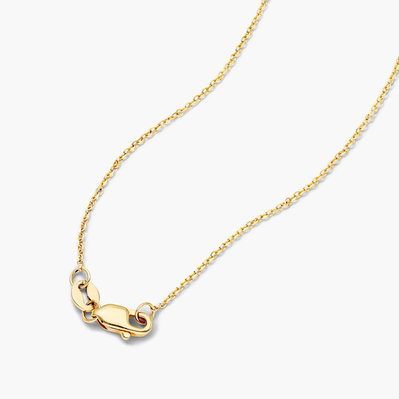 Round Halo Cluster Diamond Necklace In 14K Yellow Gold By James Allen
