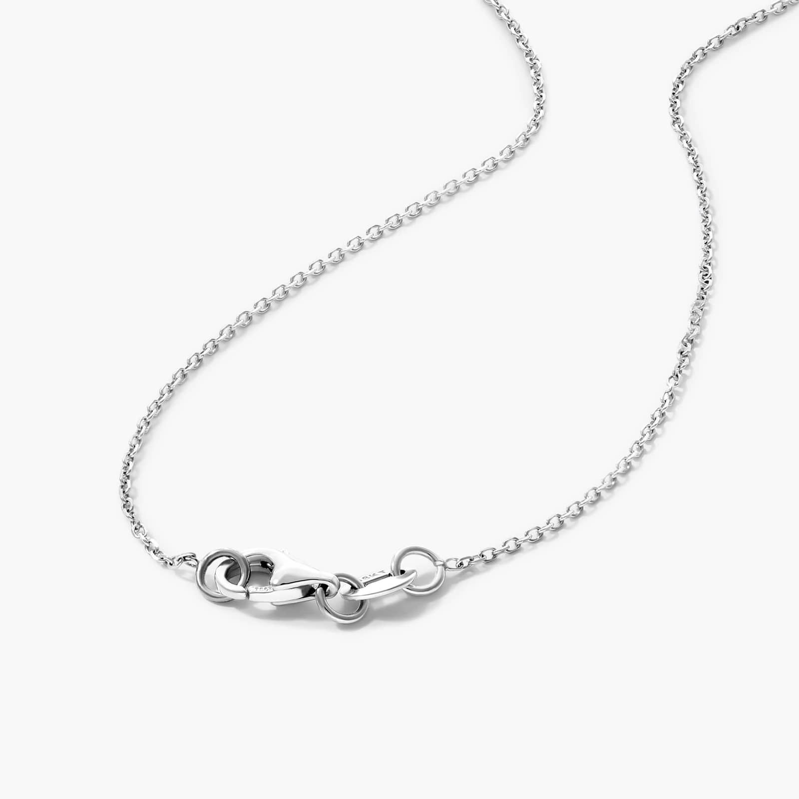 Halo Pear Shaped Diamond Necklace In 18K White Gold By James Allen