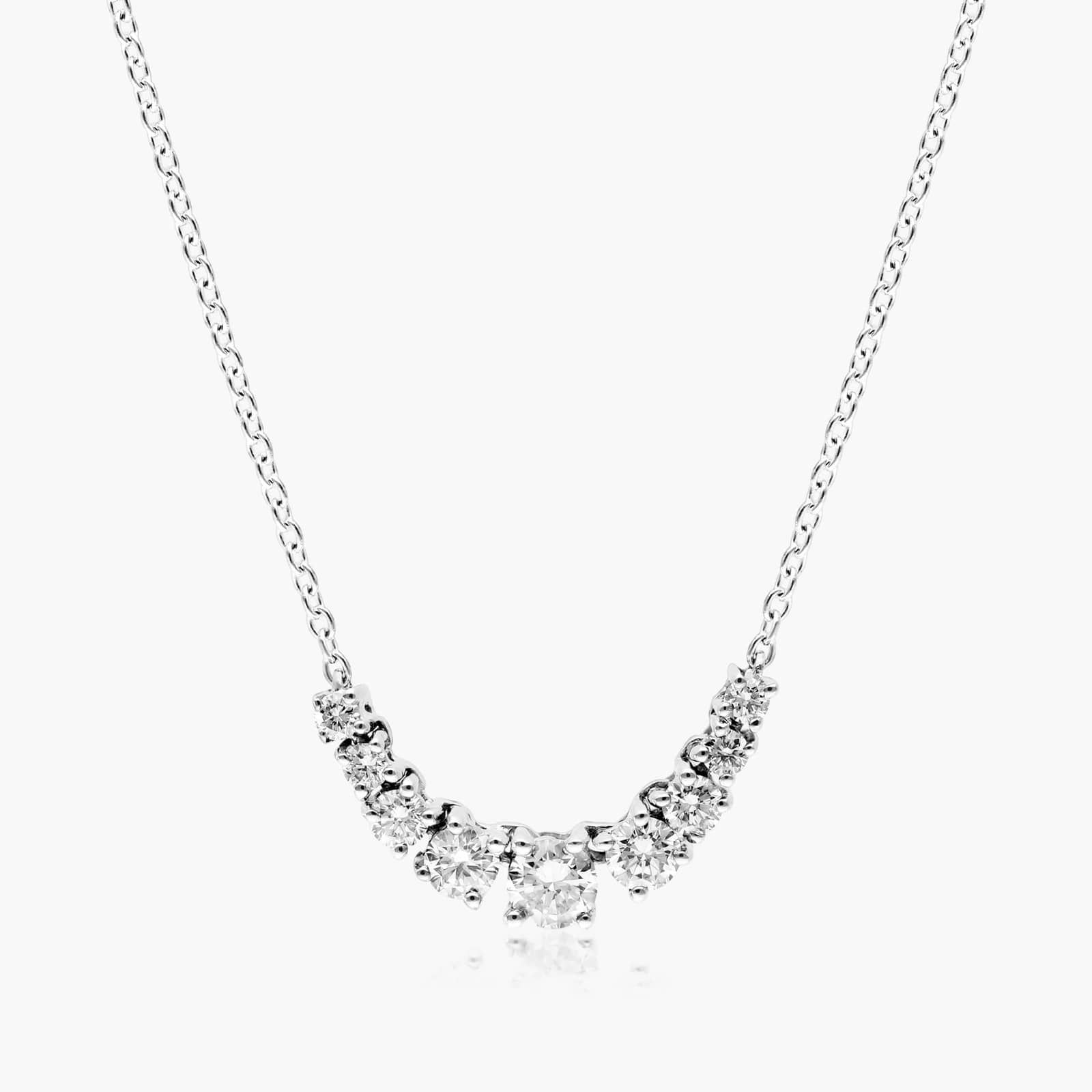 Graduated Diamond Necklace In 14K White Gold By James Allen