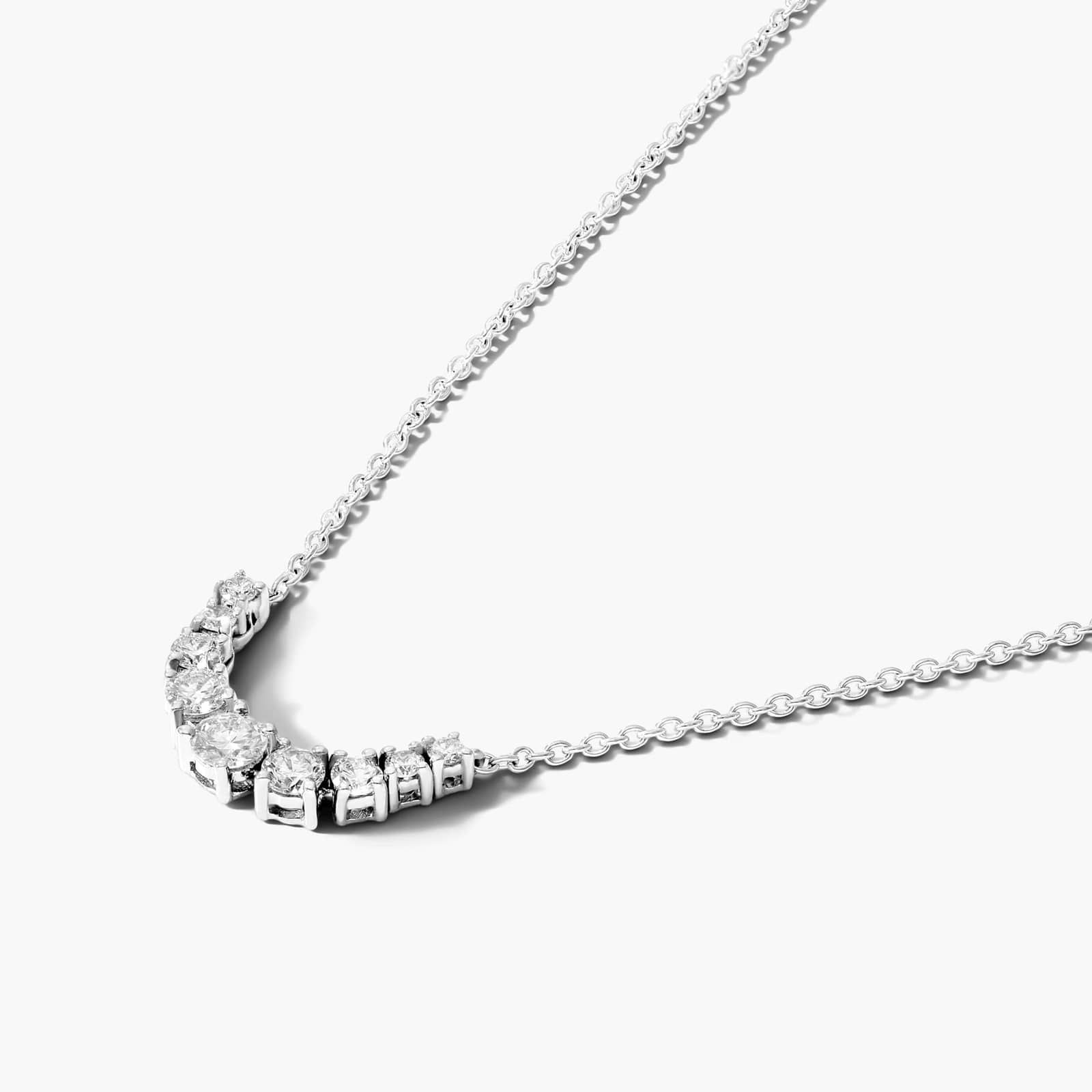 Graduated Diamond Necklace In 14K White Gold By James Allen
