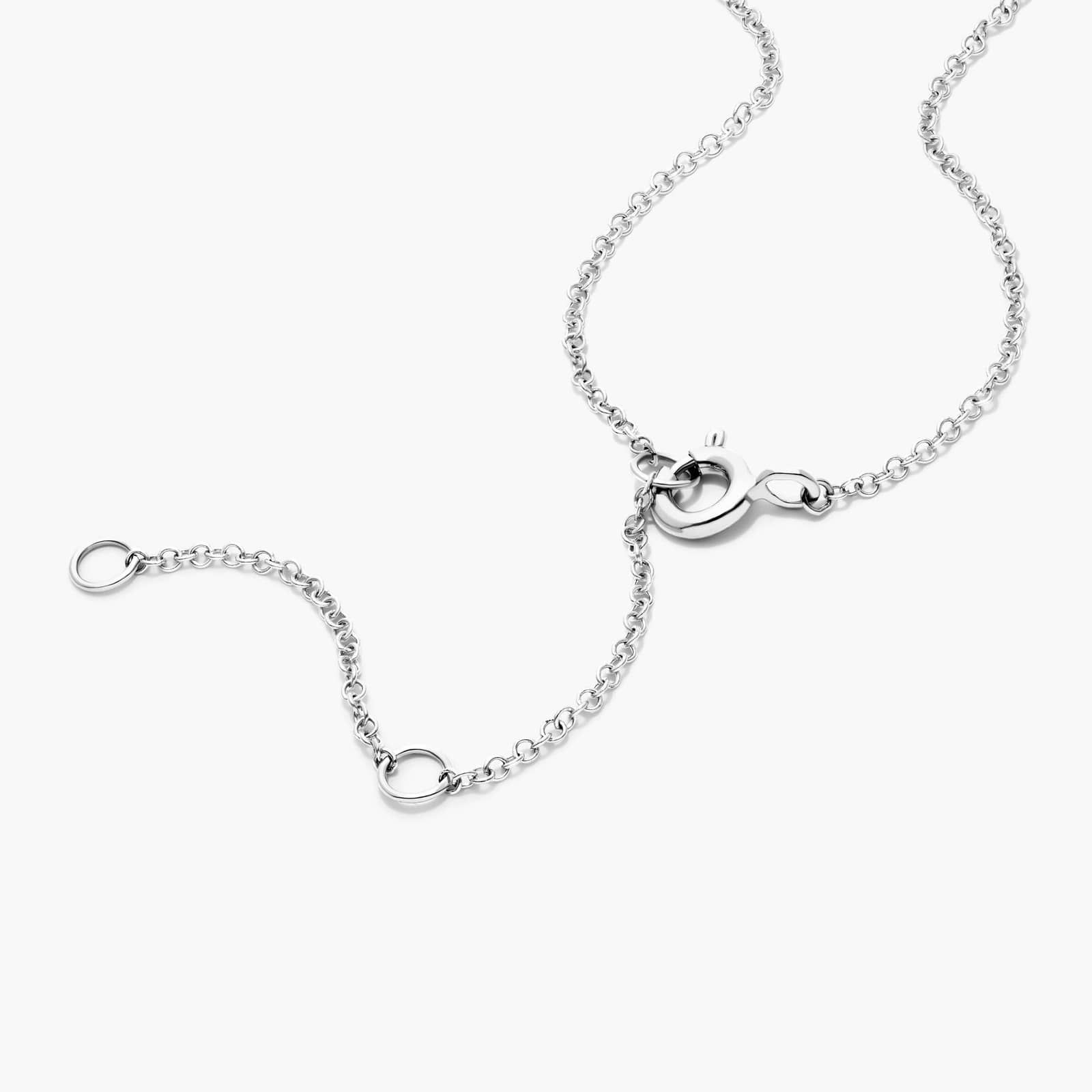 Petite Heart Diamond Necklace In 14K White Gold By James Allen