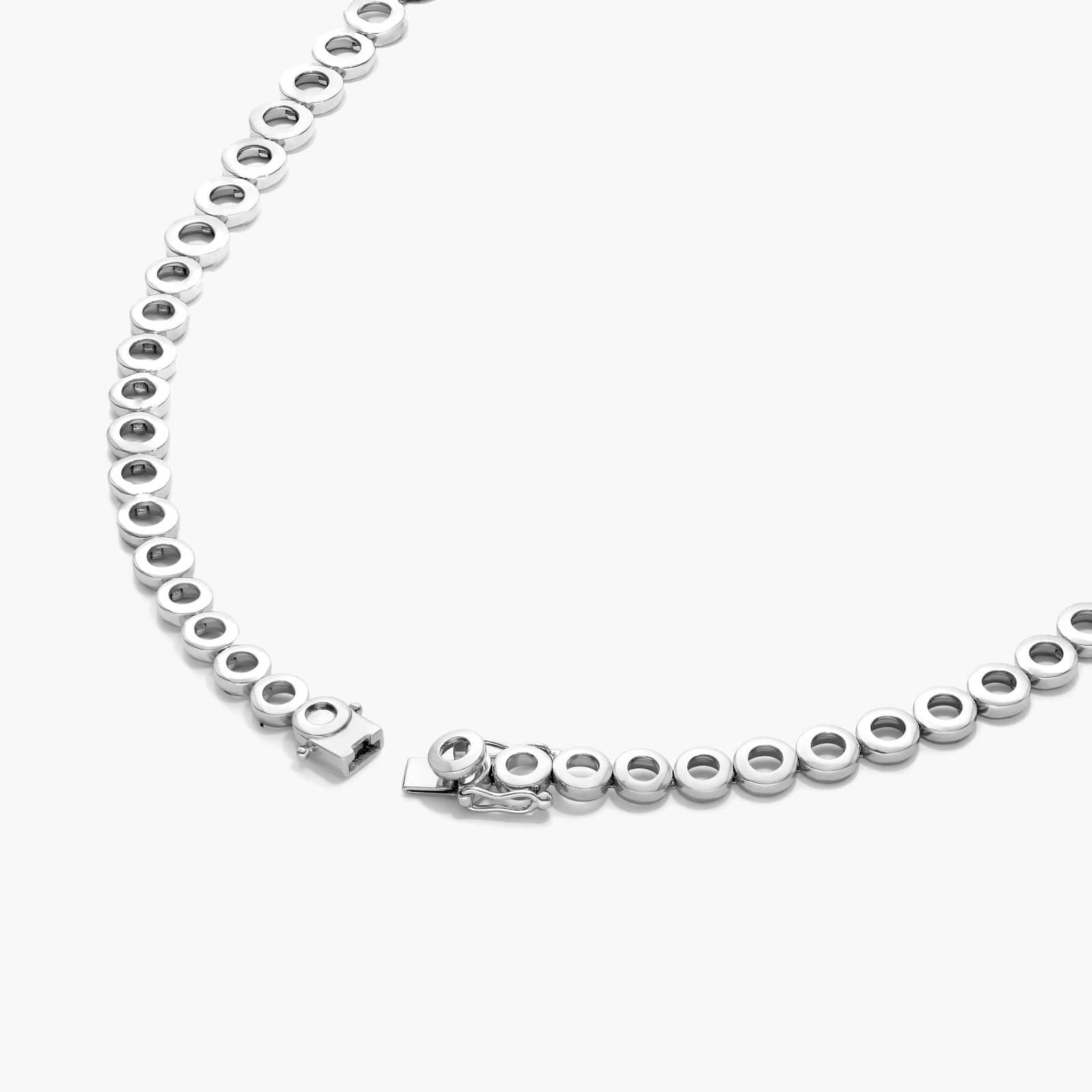 Fancy Composite Statement Drop Necklace In 14K White Gold By James Allen