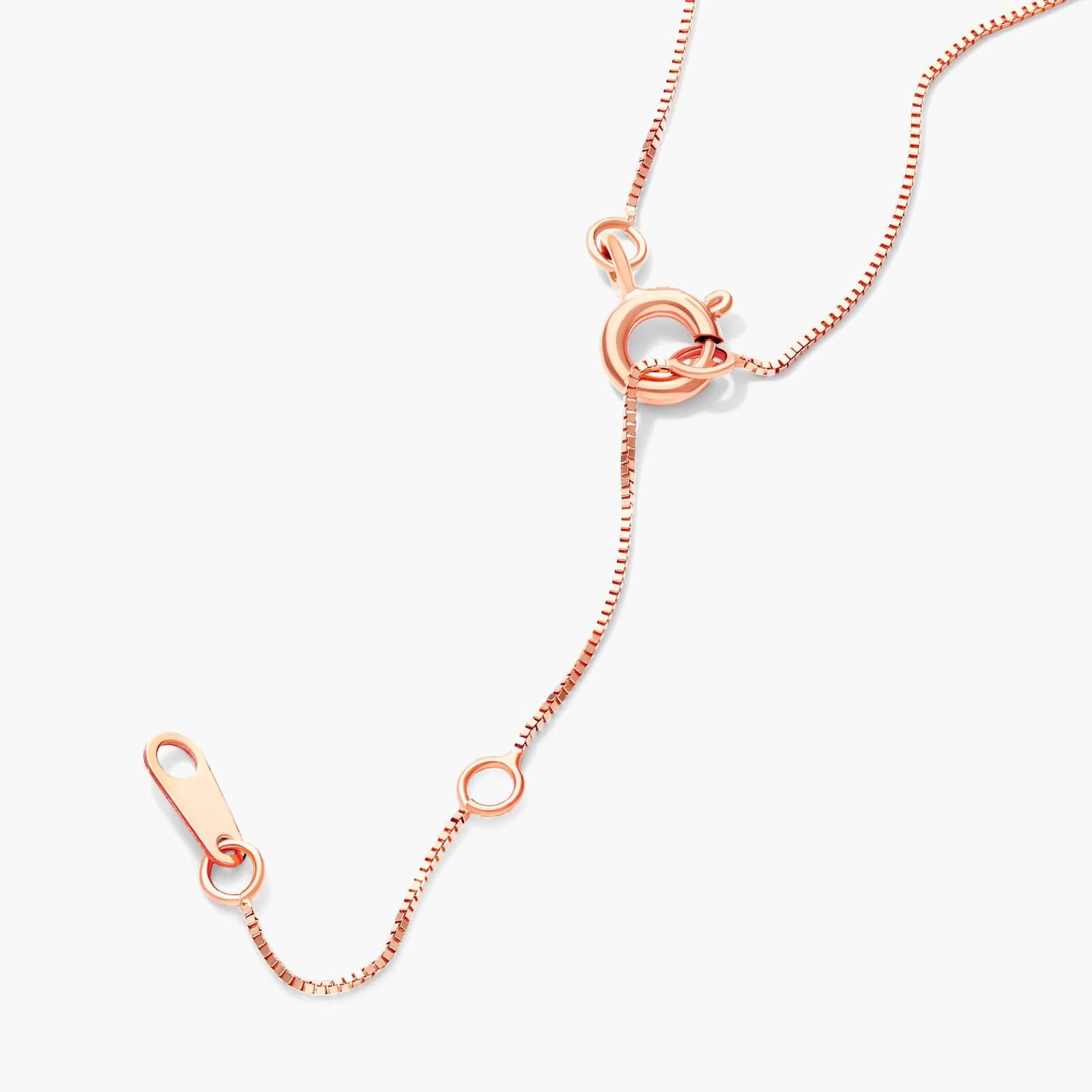 Lab-Grown Diamond Solitaire Smile Necklace In 14K Rose Gold By James Allen
