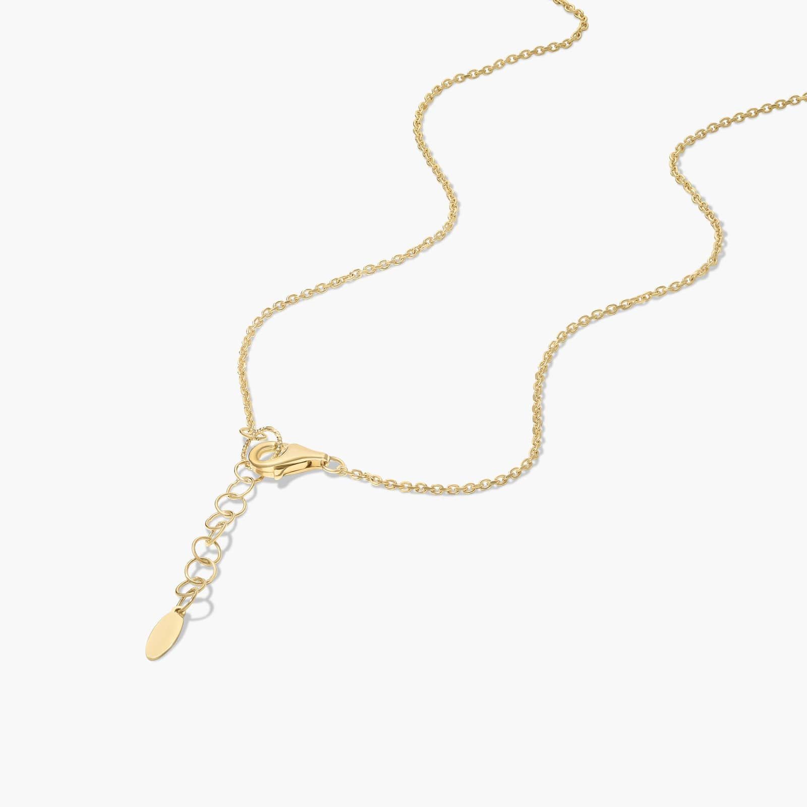 14K Yellow Gold Heart Shaped Mother of Pearl Pendant Necklace By James Allen