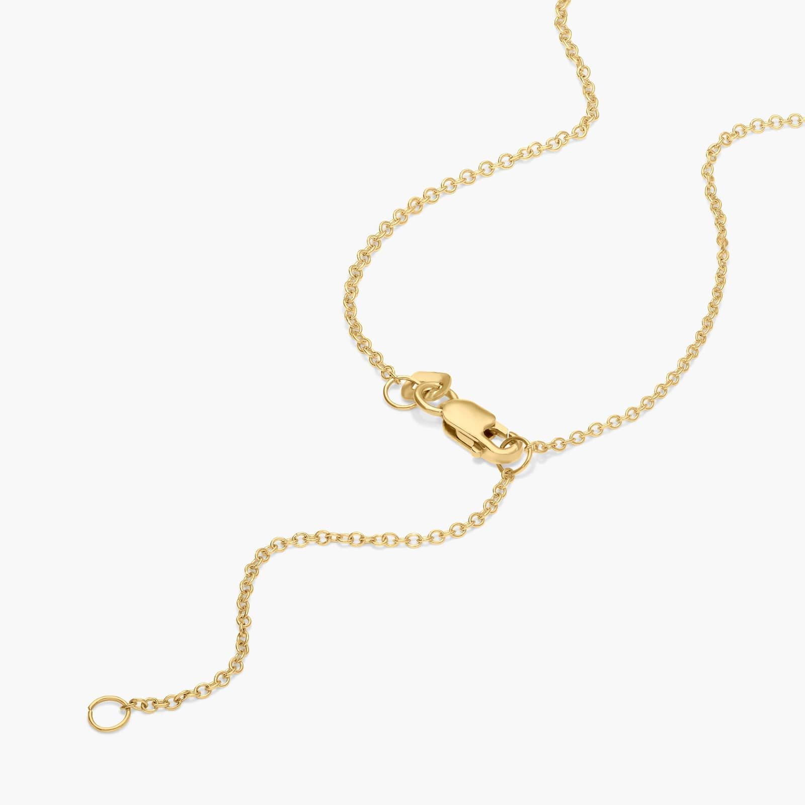 Bezel Solitaire Pendant Necklace With 0.25 CTW Pear Shaped Diamond in 14K Yellow Gold By James Allen