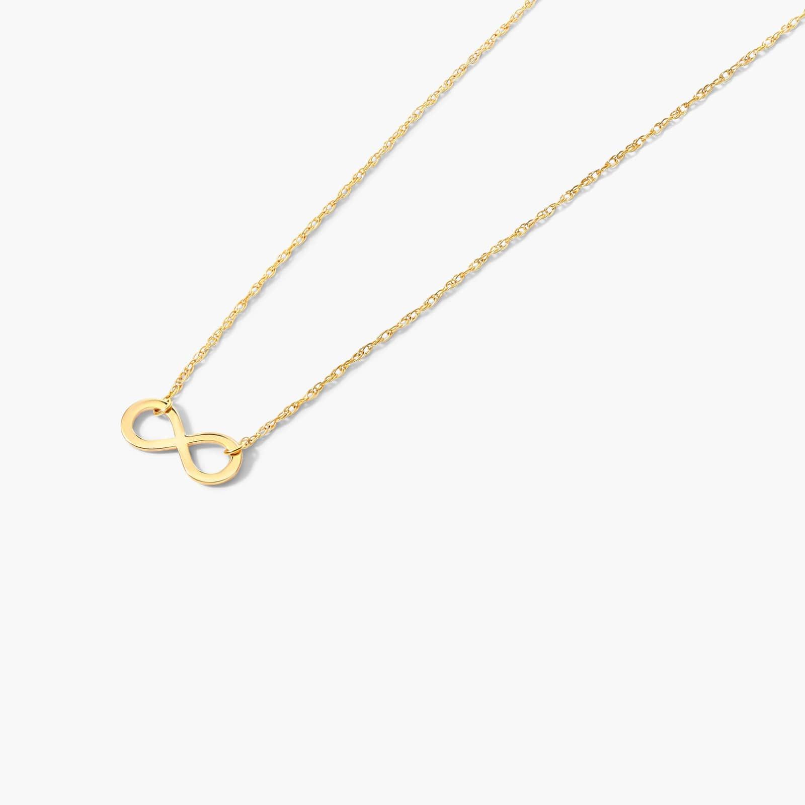 14K Yellow Gold Mini Infinity Necklace By James Allen