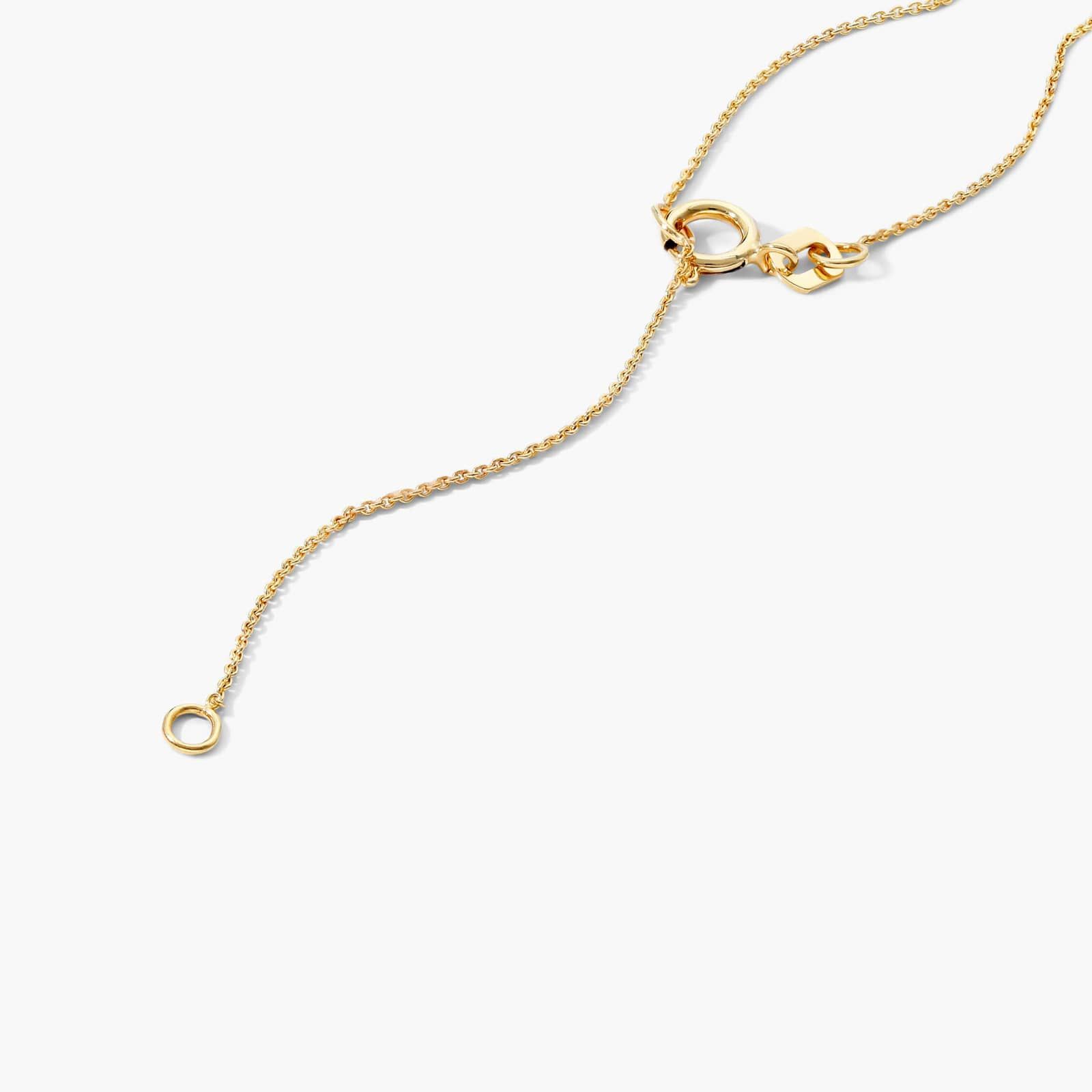 14K Yellow Gold Oval Garnet Birthstone Necklace By James Allen