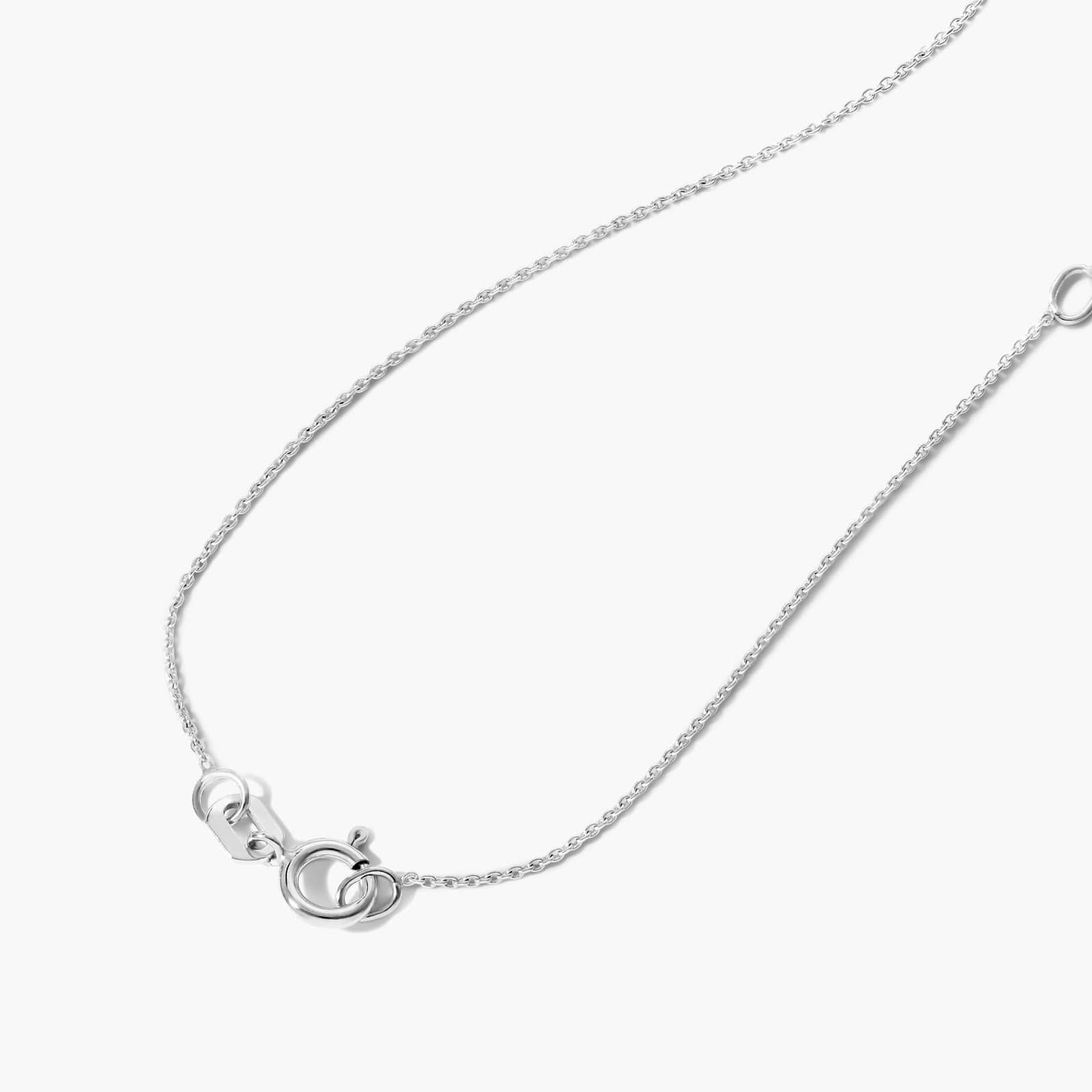 14K White Gold Oval Amethyst Birthstone Necklace By James Allen