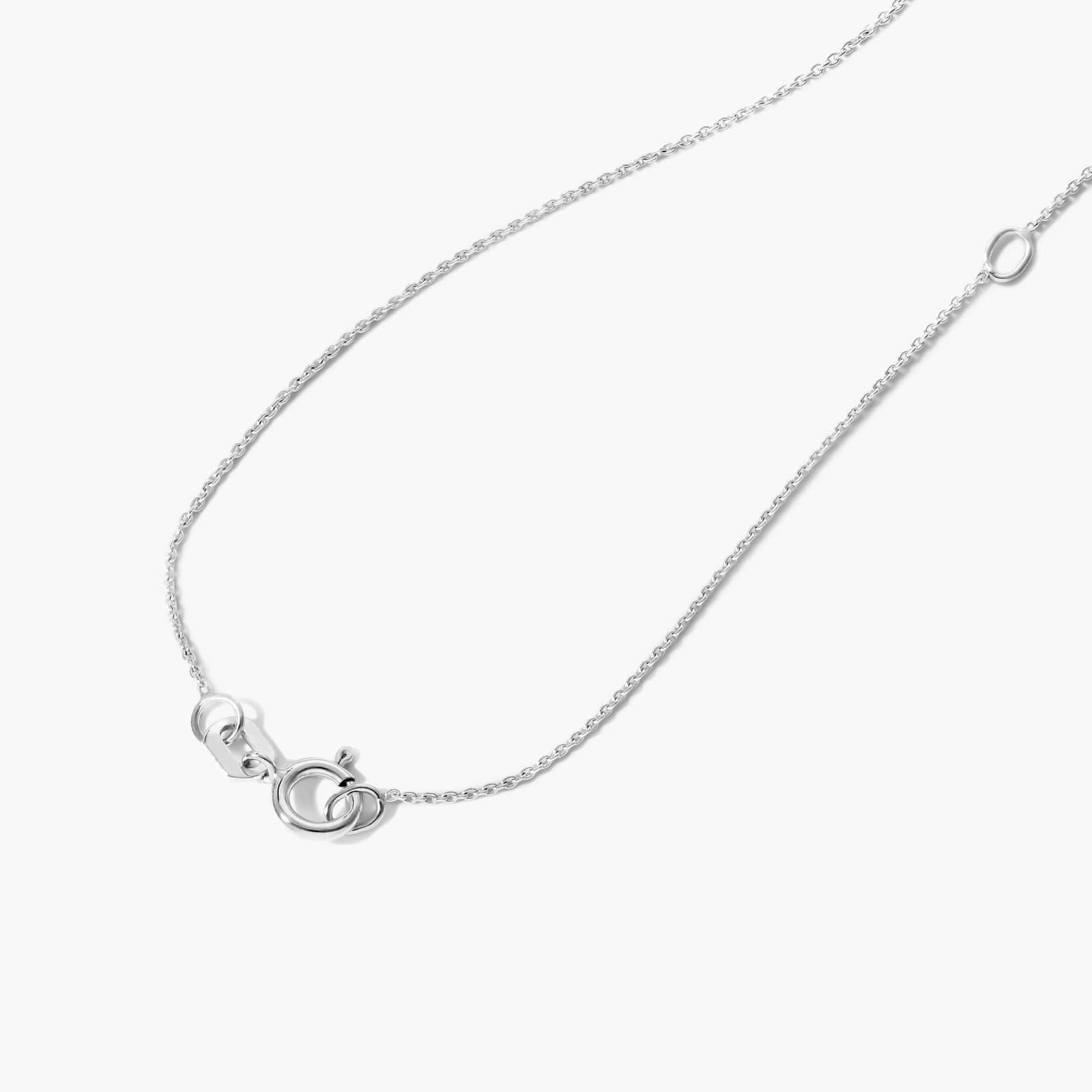 14K White Gold Oval Aquamarine Birthstone Necklace By James Allen