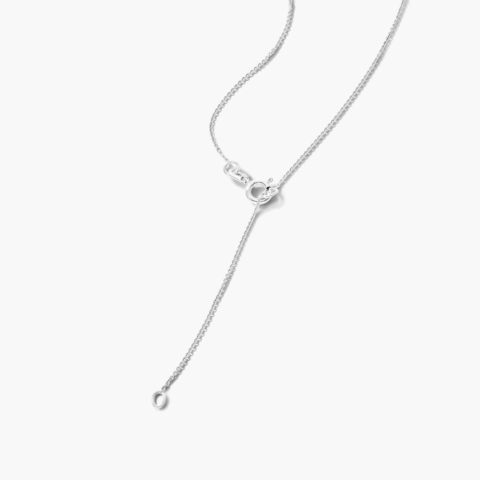 14K White Gold White Topaz Birthstone Necklace By James Allen