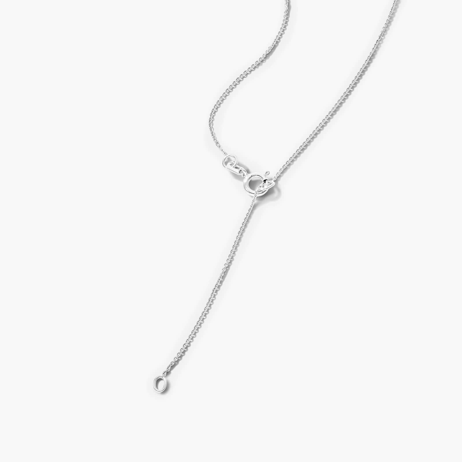 14K White Gold Opal Birthstone Necklace By James Allen