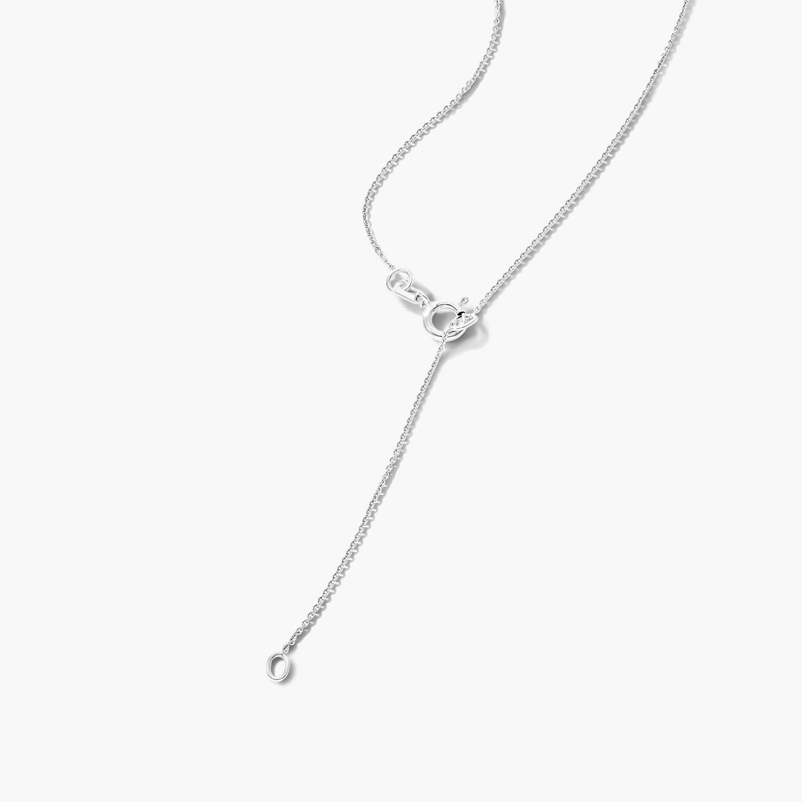 14K White Gold Blue Topaz Birthstone Necklace By James Allen