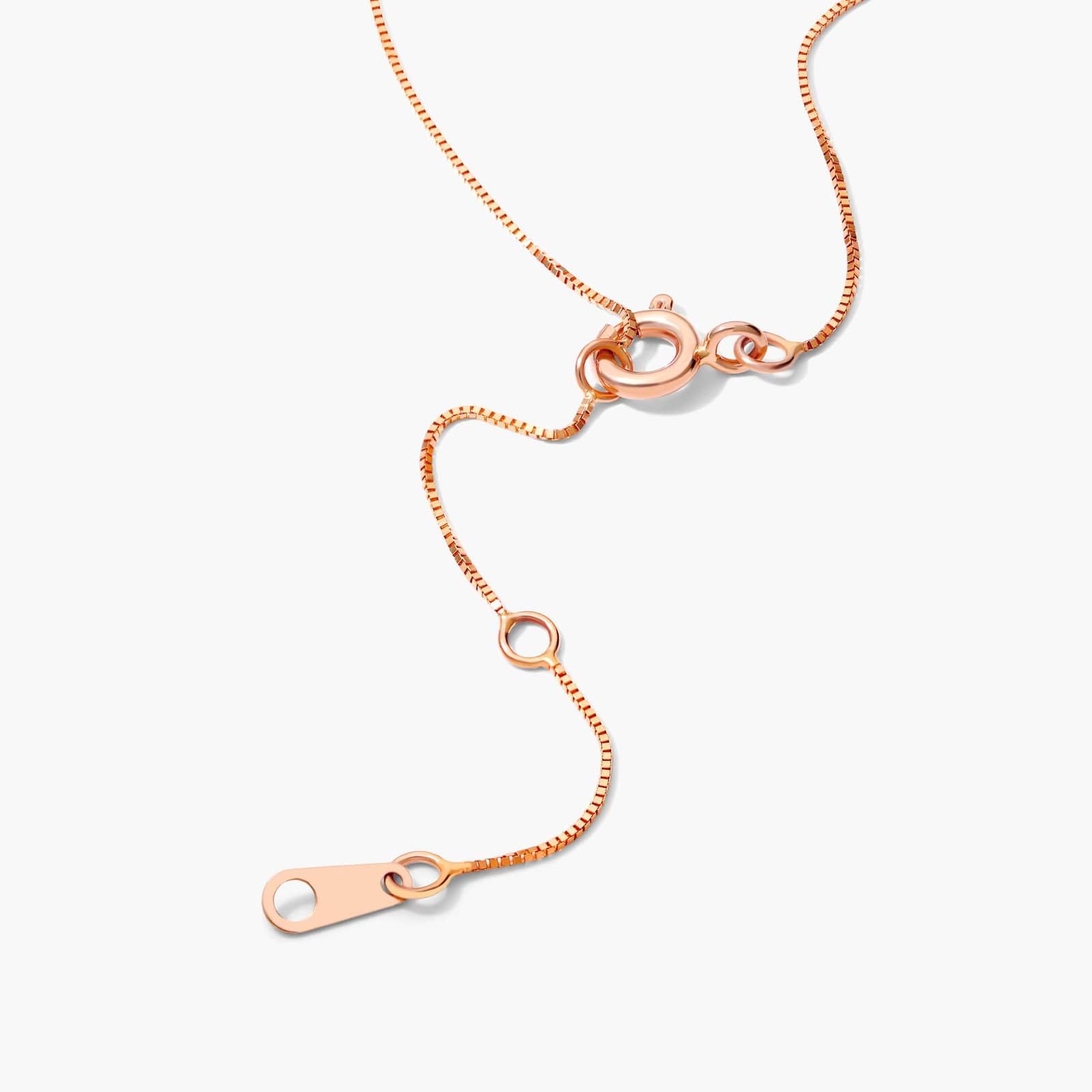 Graduating Lab-Grown Diamond Curved Necklace In 14K Rose Gold By James Allen