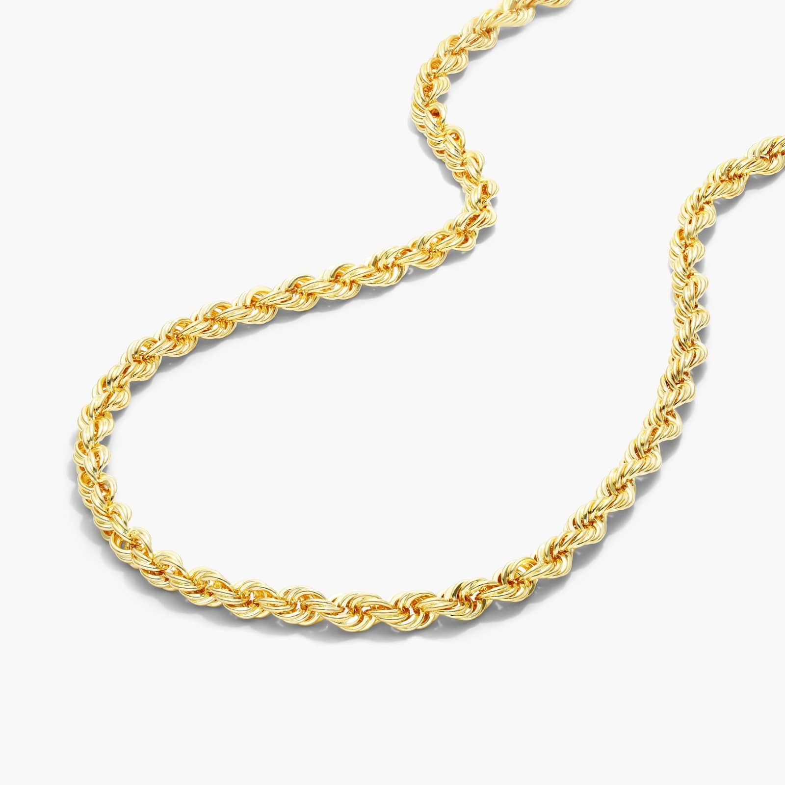 14K Yellow Gold Solid 2.5mm Rope Chain Necklace - 22 inches By James Allen
