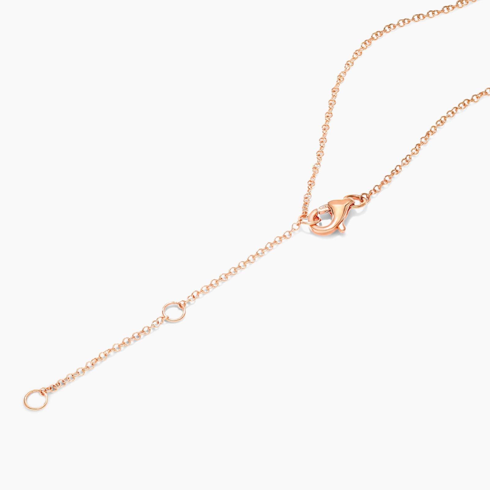 Slightly Curved Diamond Bar Necklace In 14K Rose Gold By James Allen