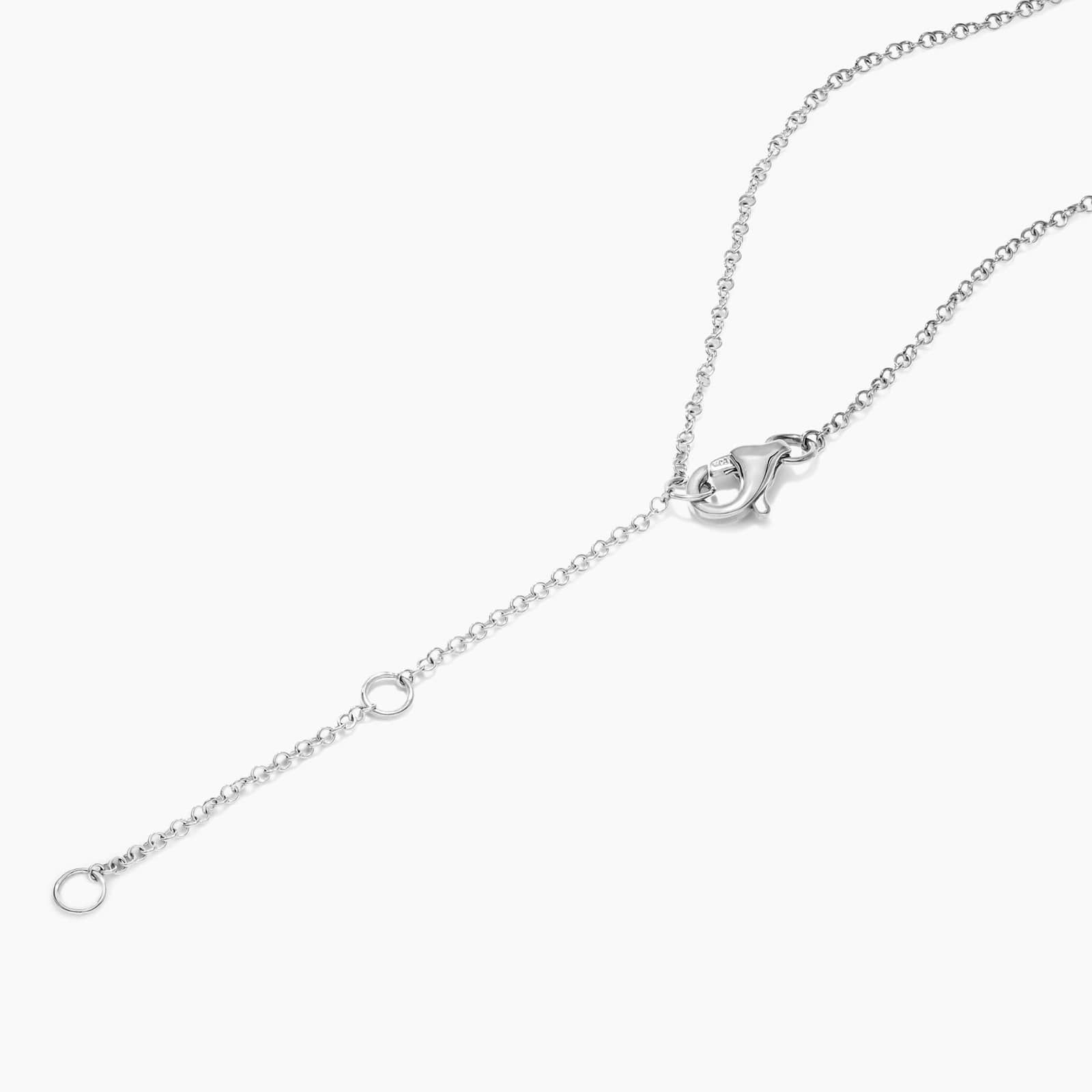 Slightly Curved Diamond Bar Necklace In 14K White Gold By James Allen