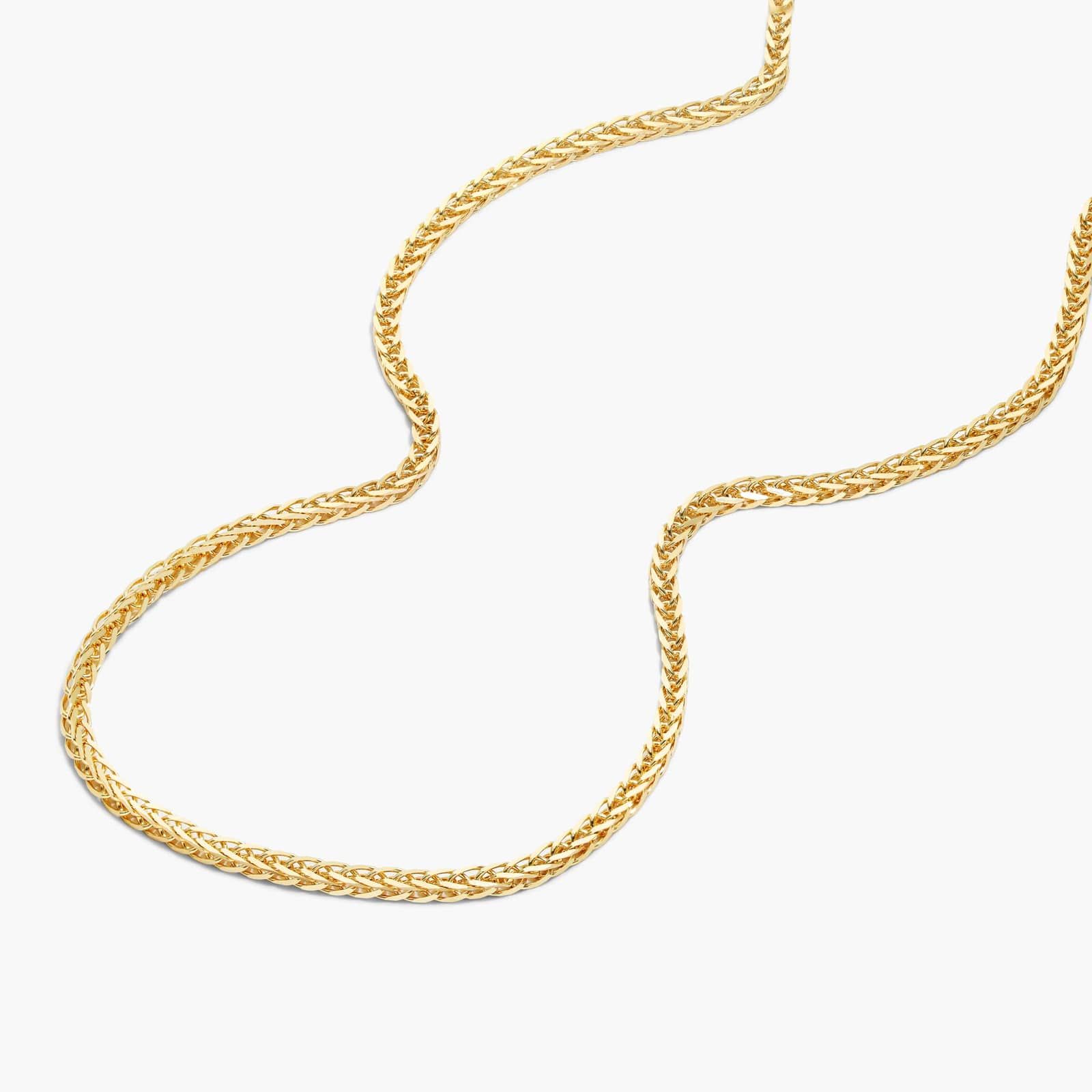 14K Yellow Gold 1.8mm Wheat Chain Necklace - 18 inches By James Allen