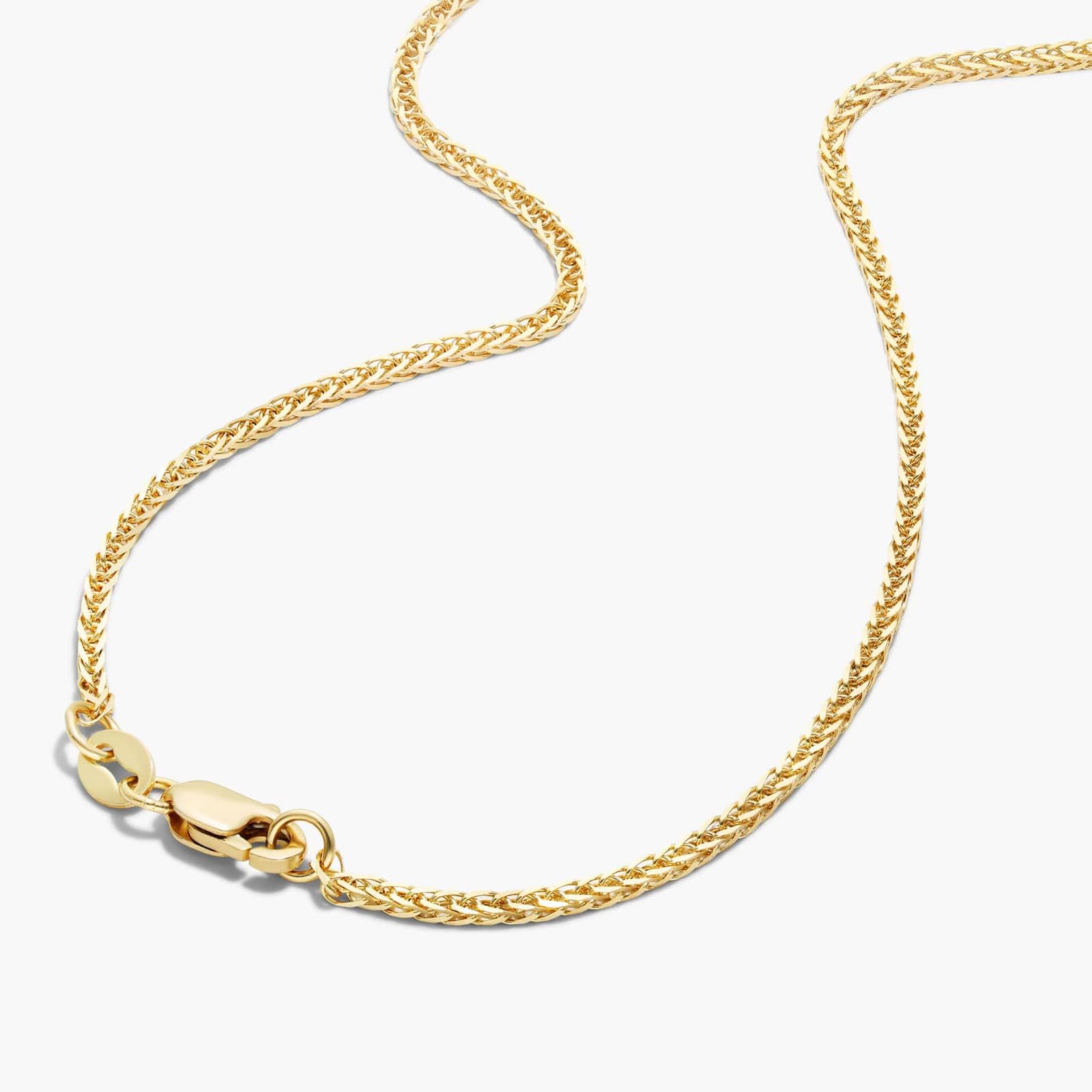 14K Yellow Gold 1.8mm Wheat Chain Necklace - 18 inches By James Allen