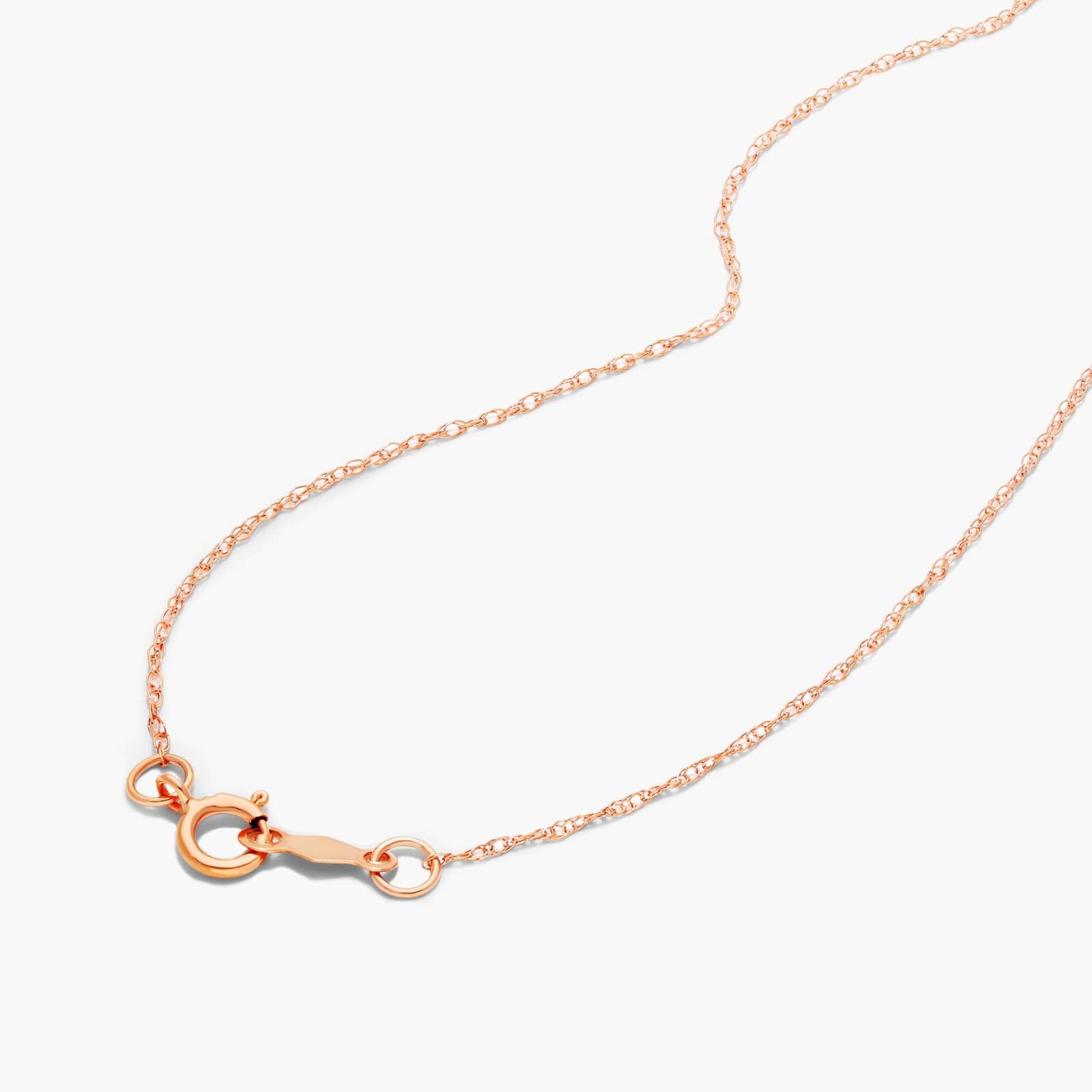 14K Rose Gold Oval Halo Amethyst and Diamond Necklace By James Allen