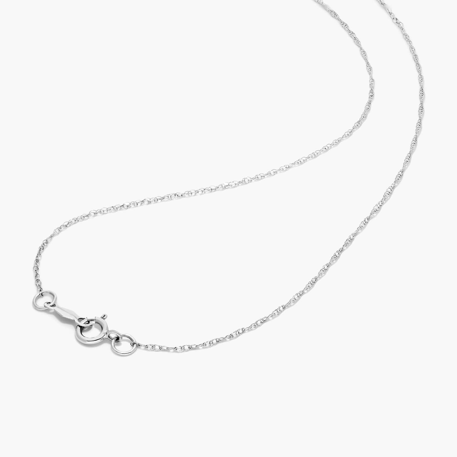 14K White Gold Oval Halo Tanzanite and Diamond Necklace By James Allen