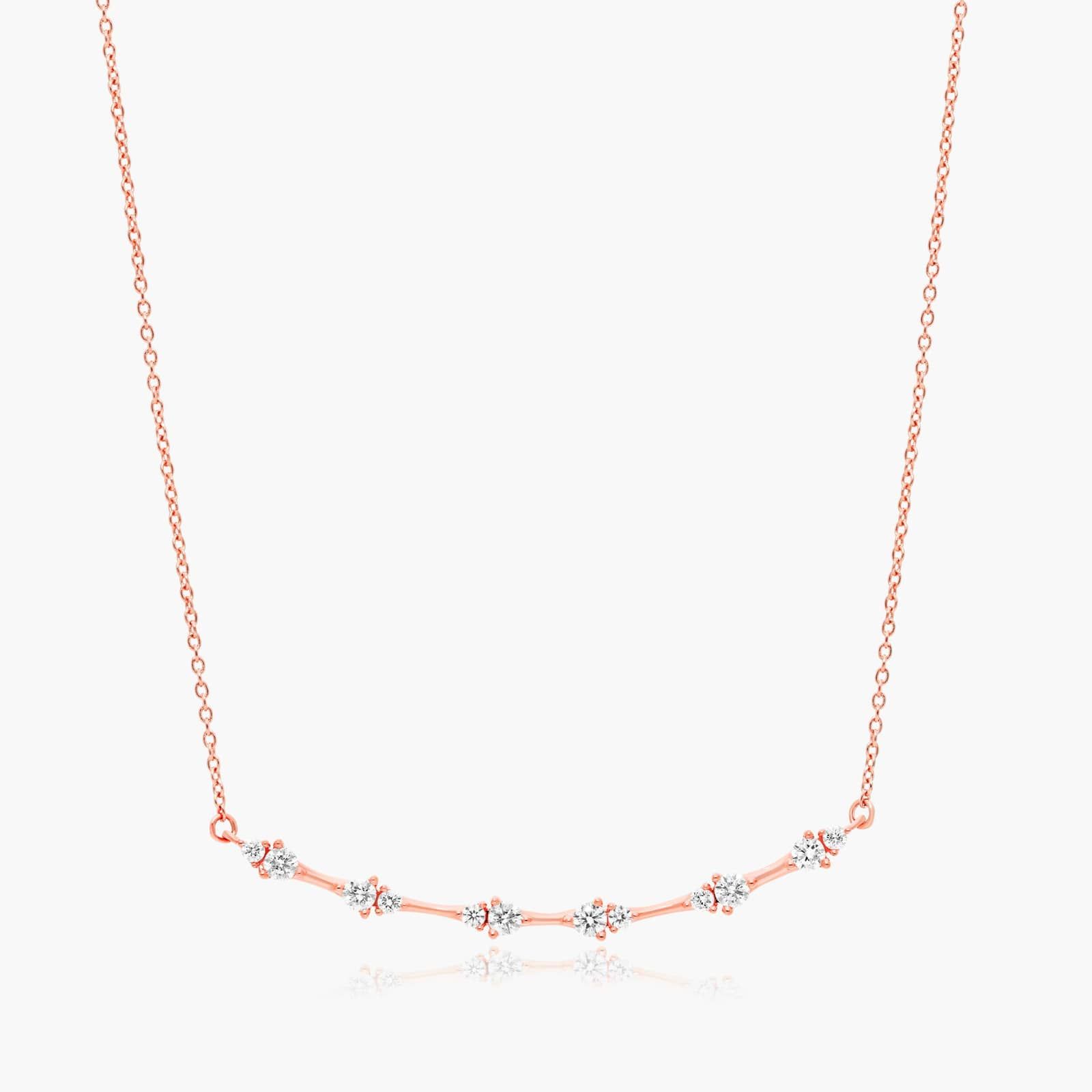 Luminance Lab-Grown Diamond Necklace In 14K Rose Gold By James Allen