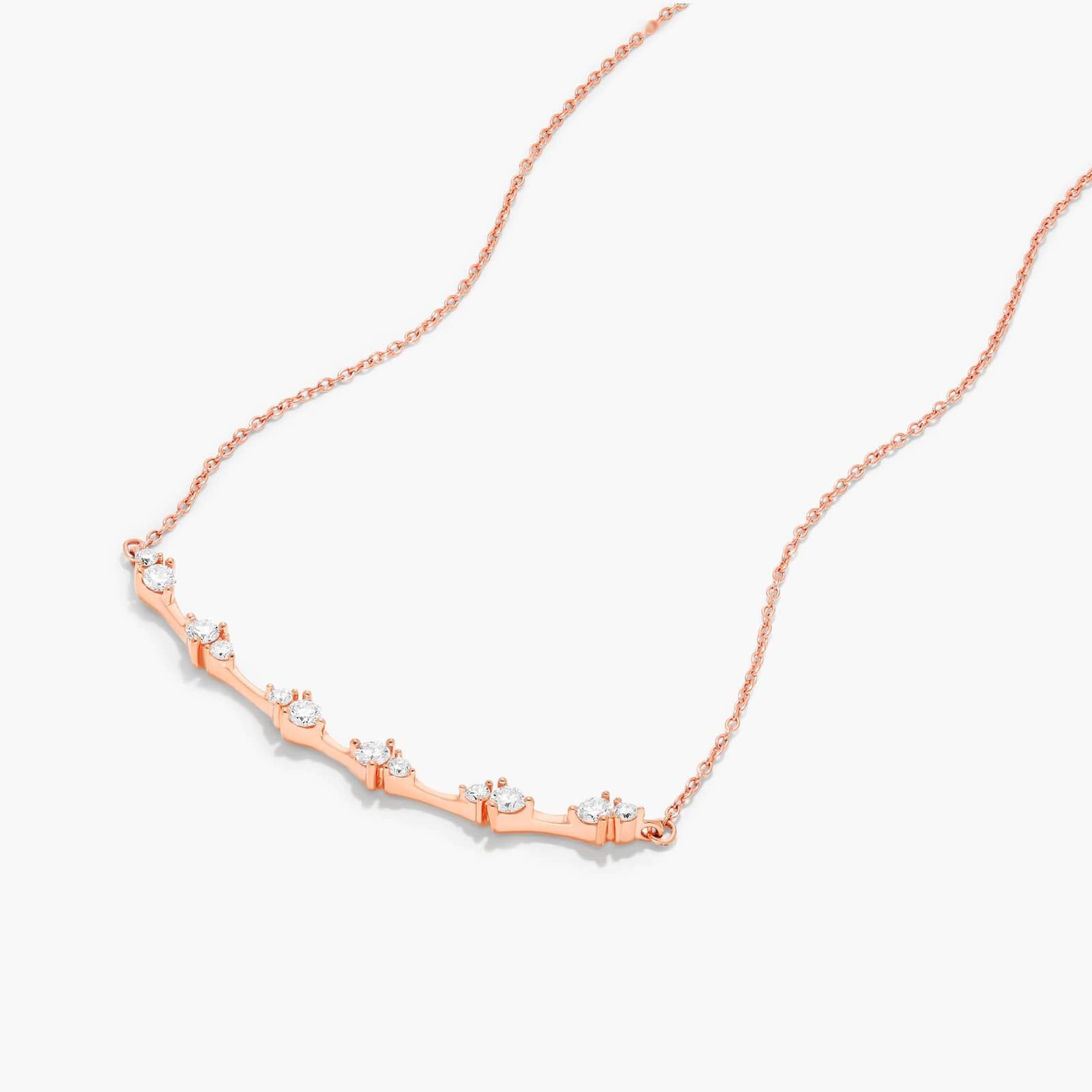 Luminance Lab-Grown Diamond Necklace In 14K Rose Gold By James Allen