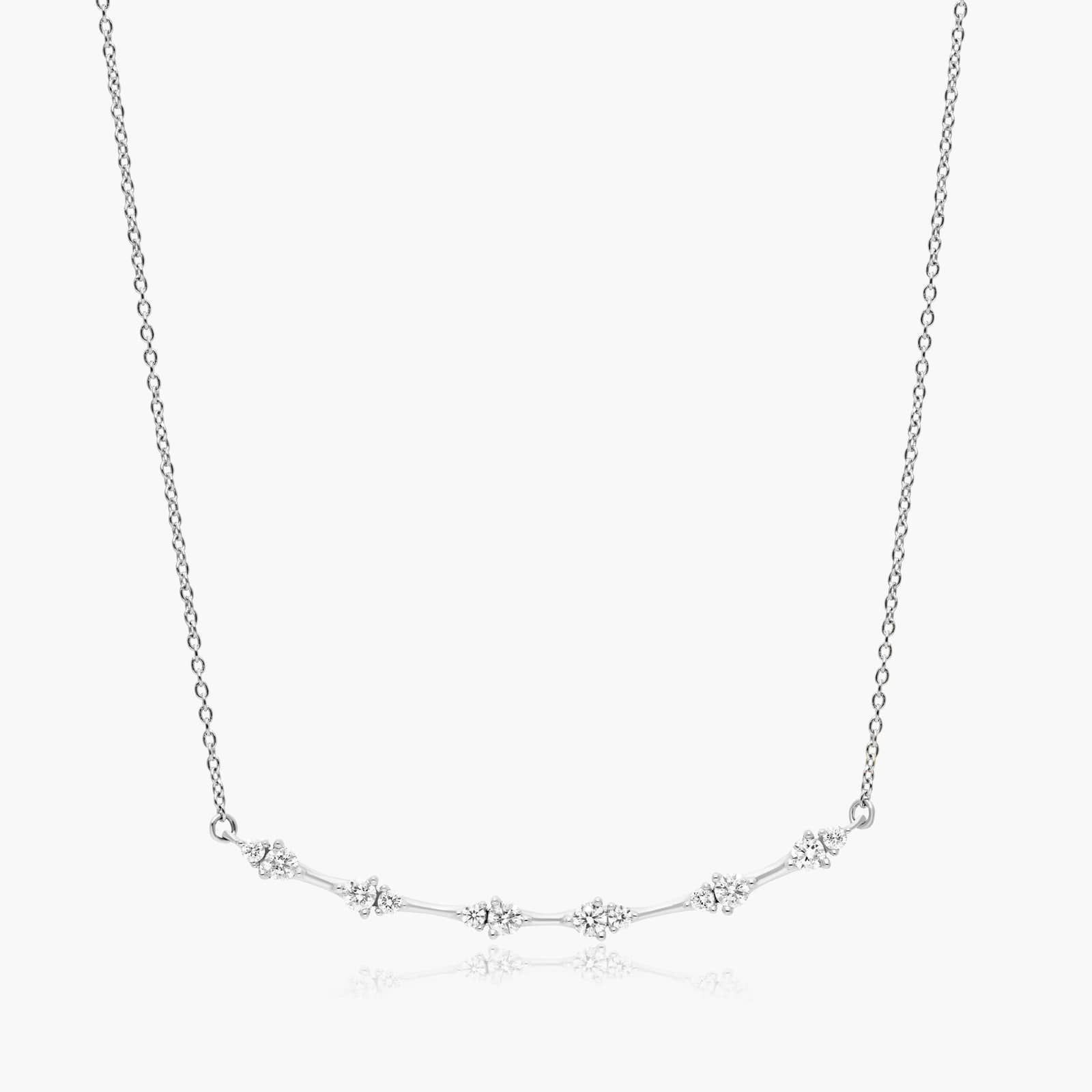 Luminance Lab-Grown Diamond Necklace In 14K White Gold By James Allen