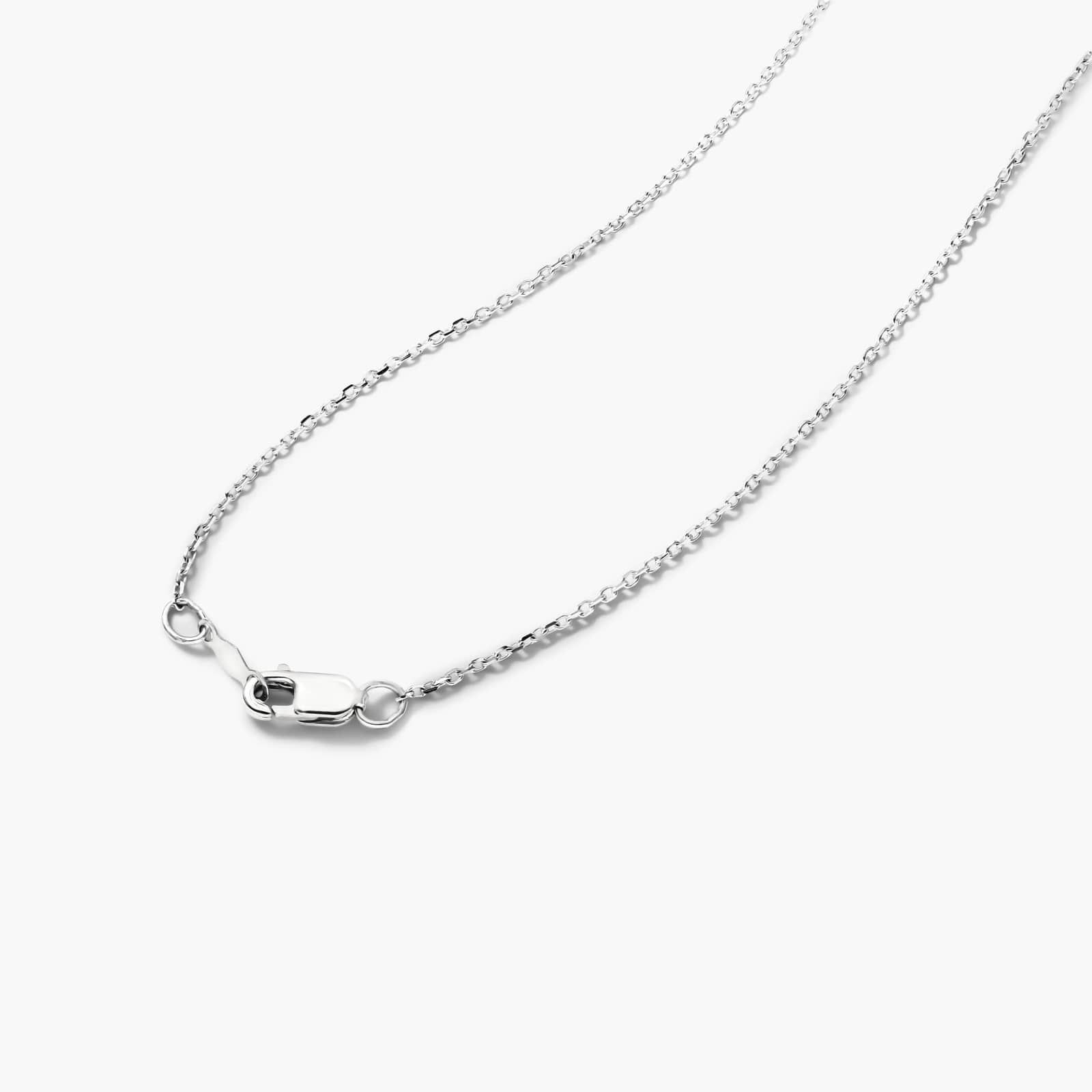 14K White Gold Freshwater Cultured Pearl and Bezel Set Diamond Drop Necklace (8.0-8.5mm) By James Allen