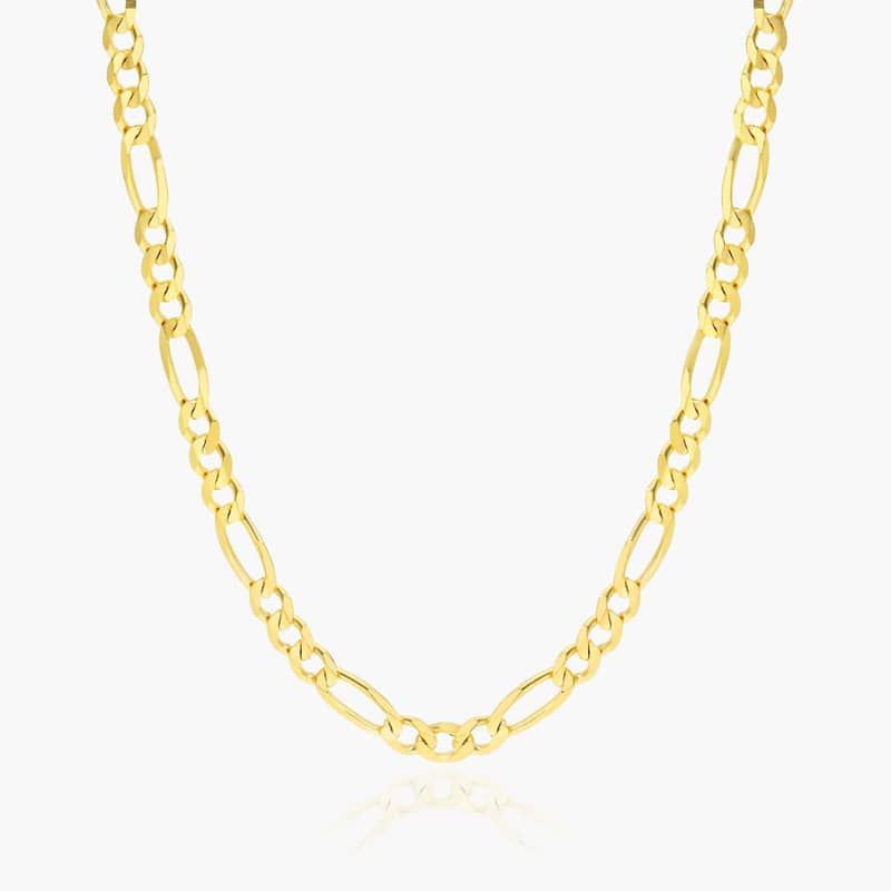 14K Yellow Gold 3mm Figaro Chain Necklace - 22 inches By James Allen