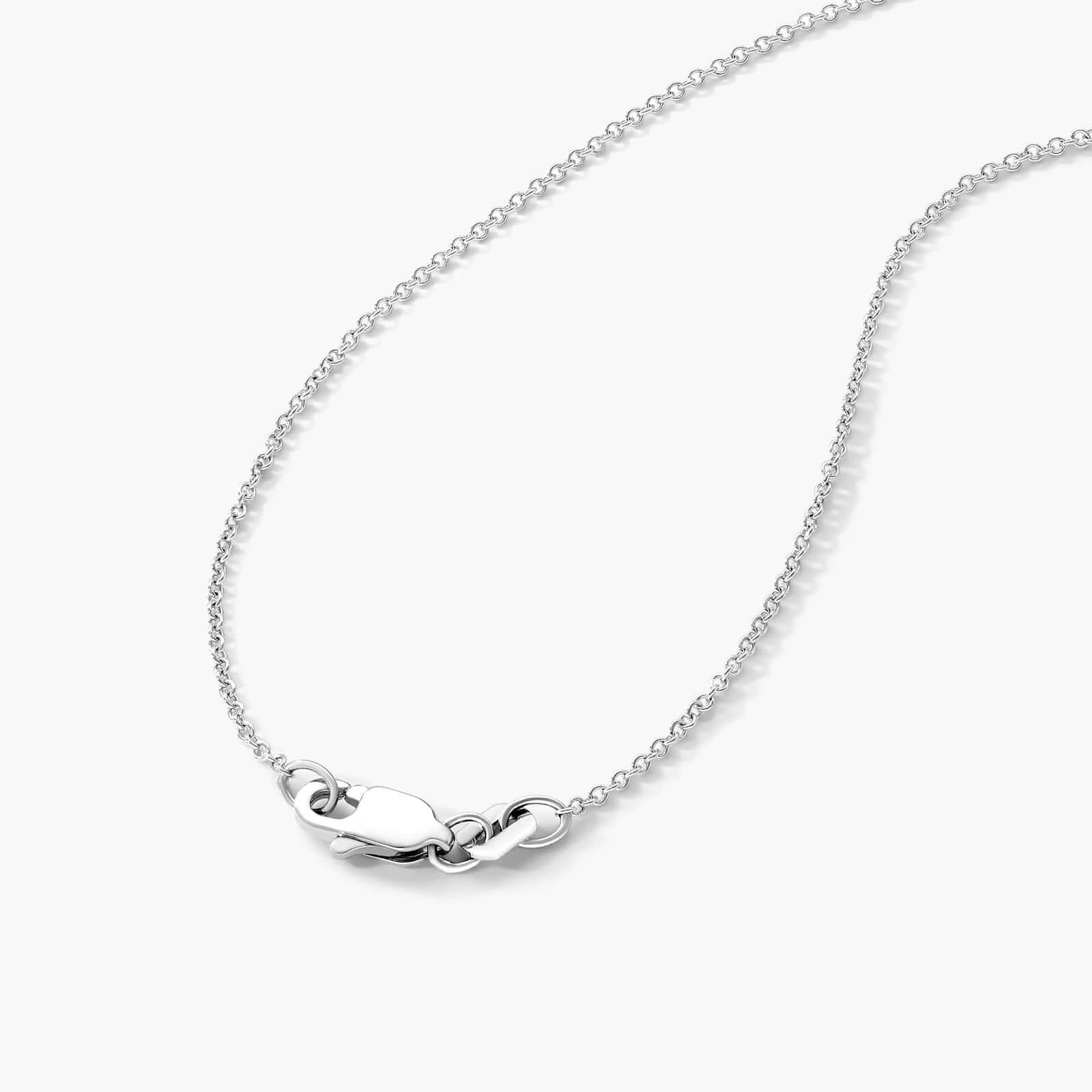 14K White Gold Akoya Cultured Pearl and Sapphire Drop Necklace (9.5mm) By James Allen