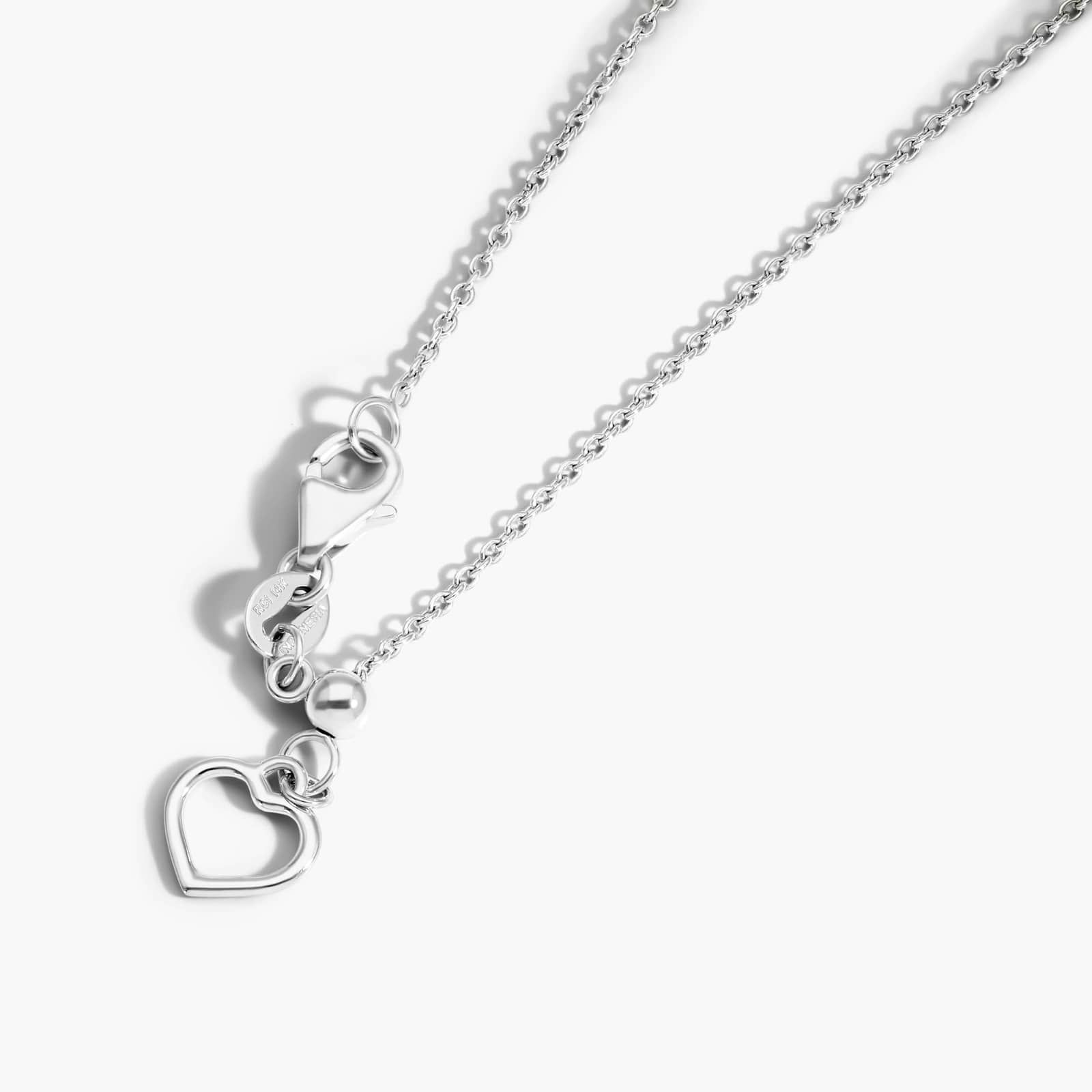 14K White Gold Double Halo Emerald and Diamond Necklace By James Allen