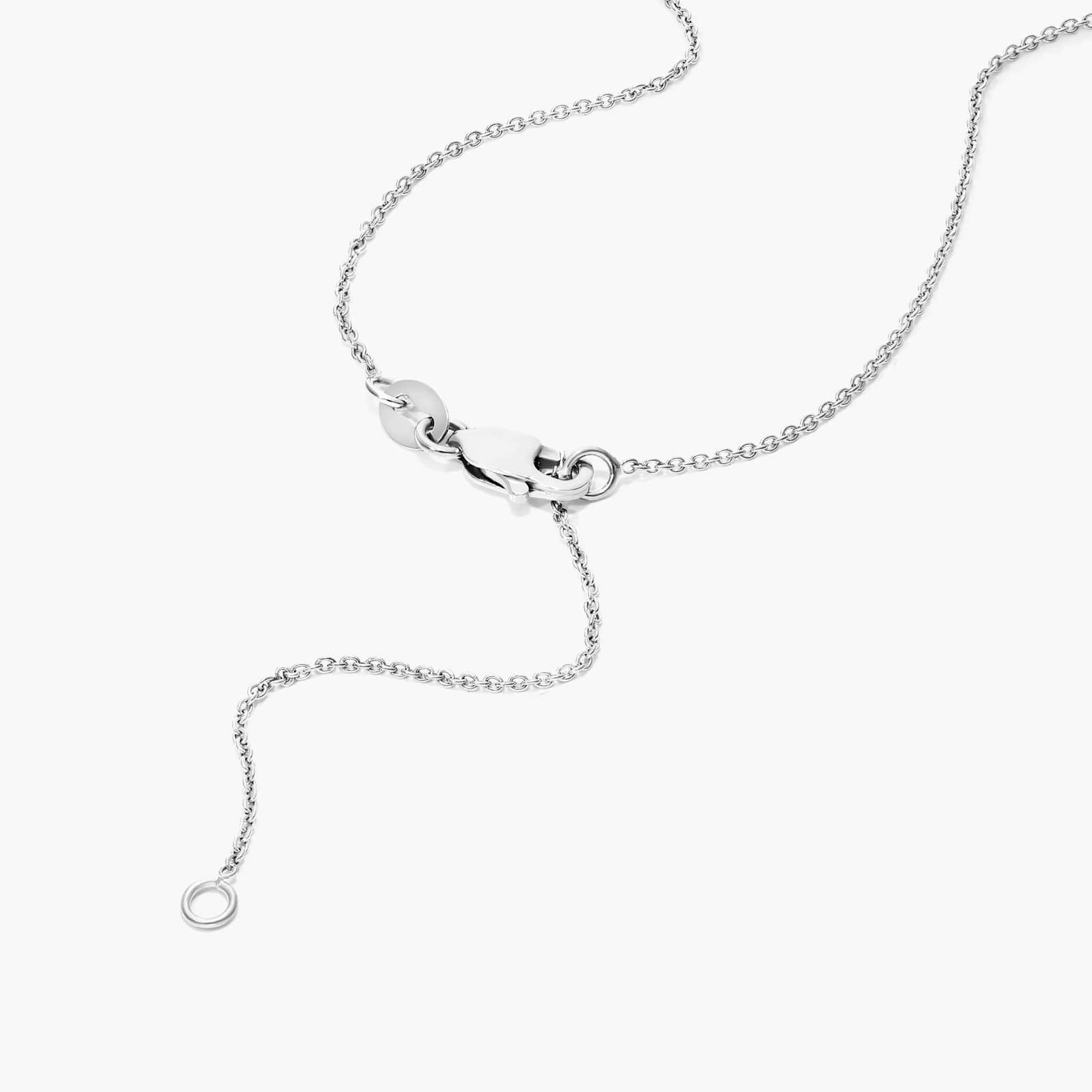 Diamond Pendant Necklace With Round Diamonds In 14K White Gold By James Allen
