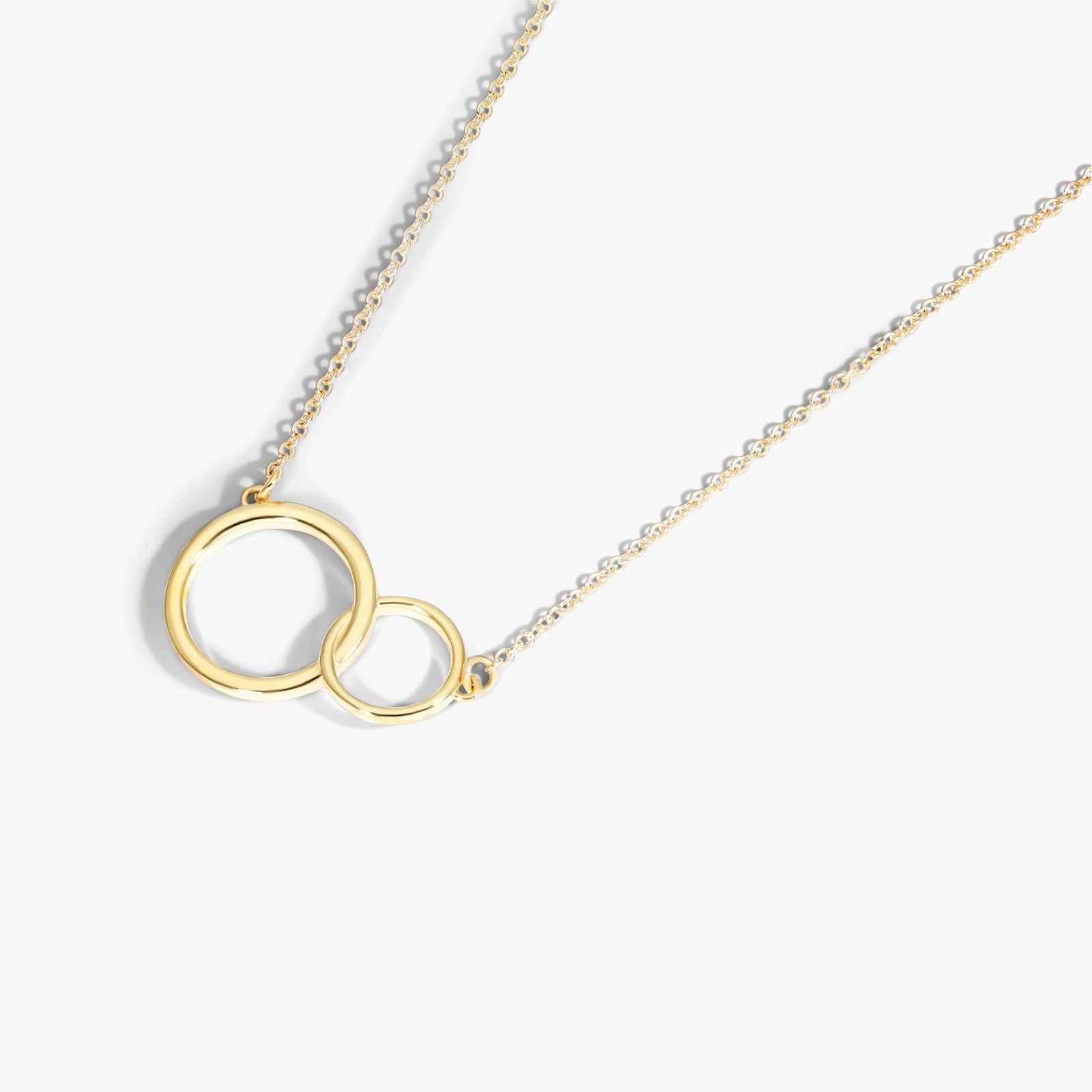14K Yellow Gold Interlocking Rings Necklace By James Allen