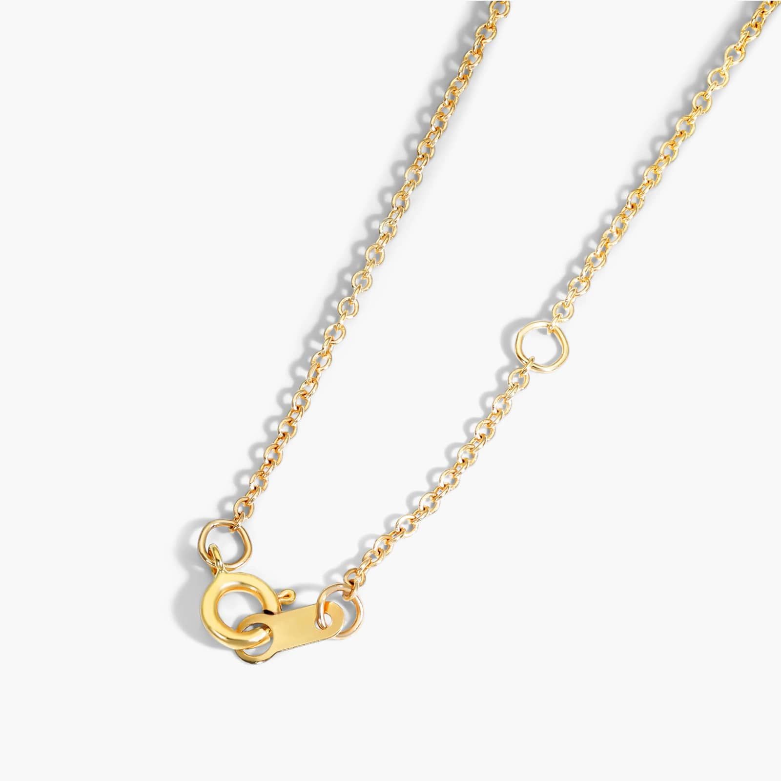 14K Yellow Gold Interlocking Rings Necklace By James Allen