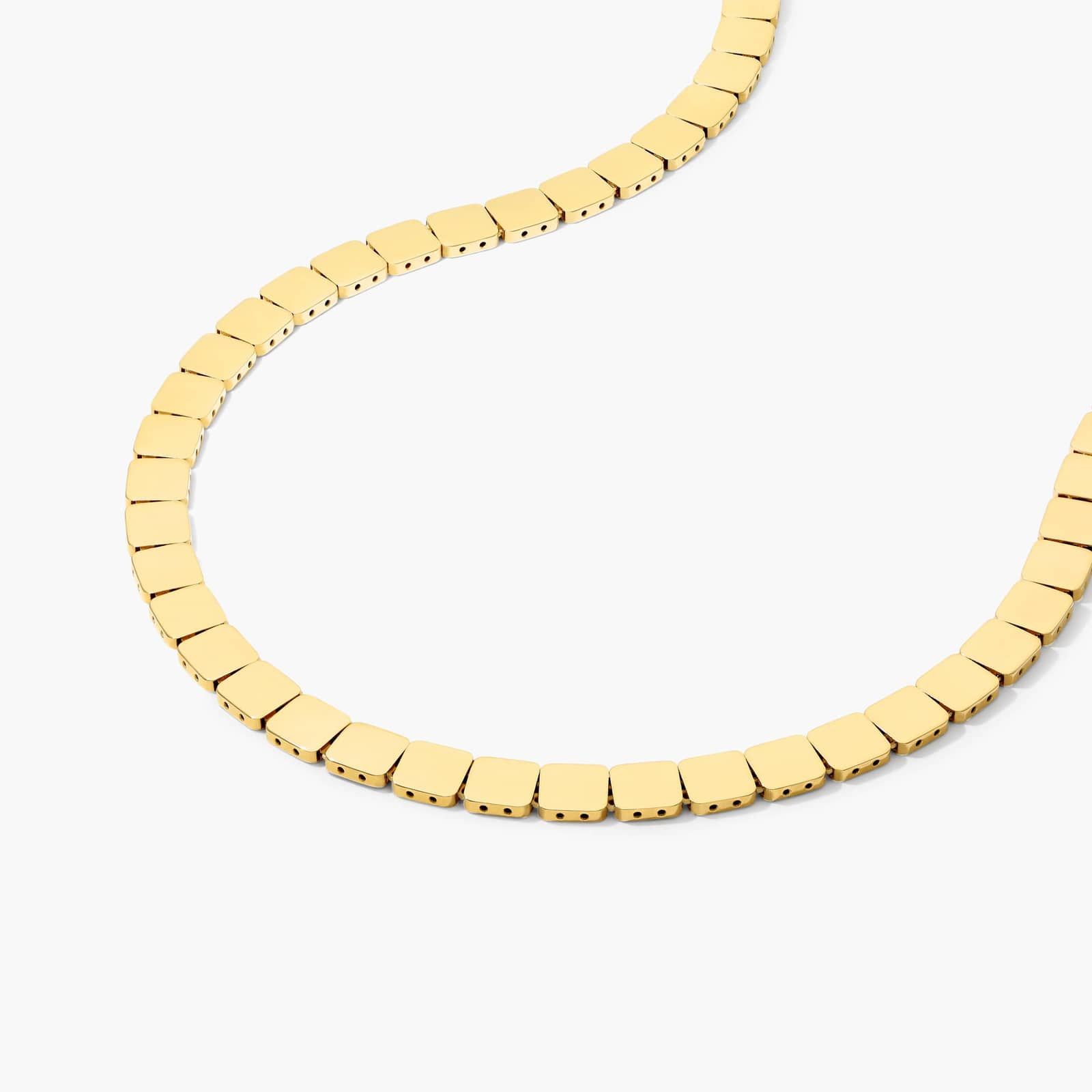 14K Yellow Gold Square Necklace By James Allen